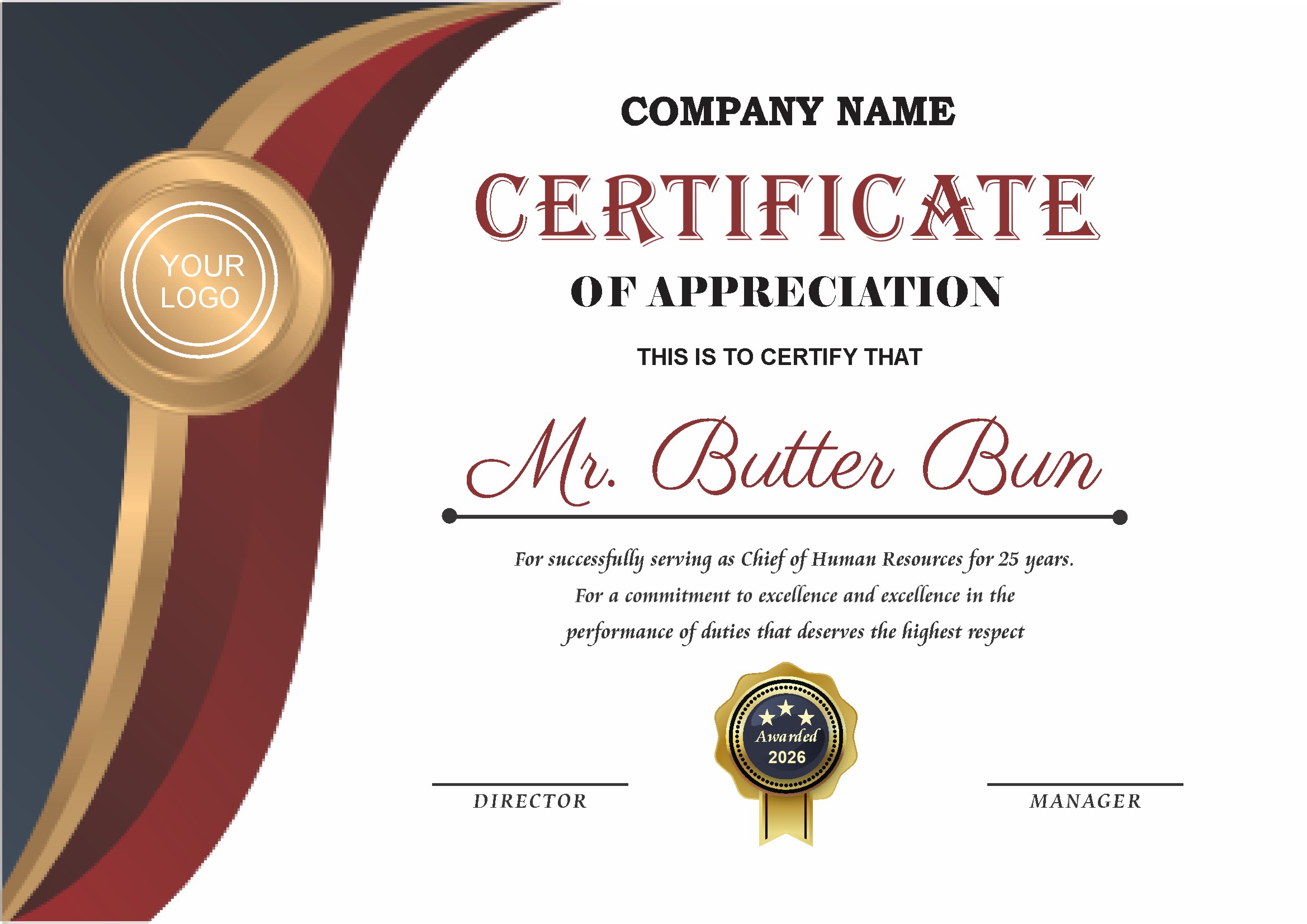 Professional Certificate Design 131