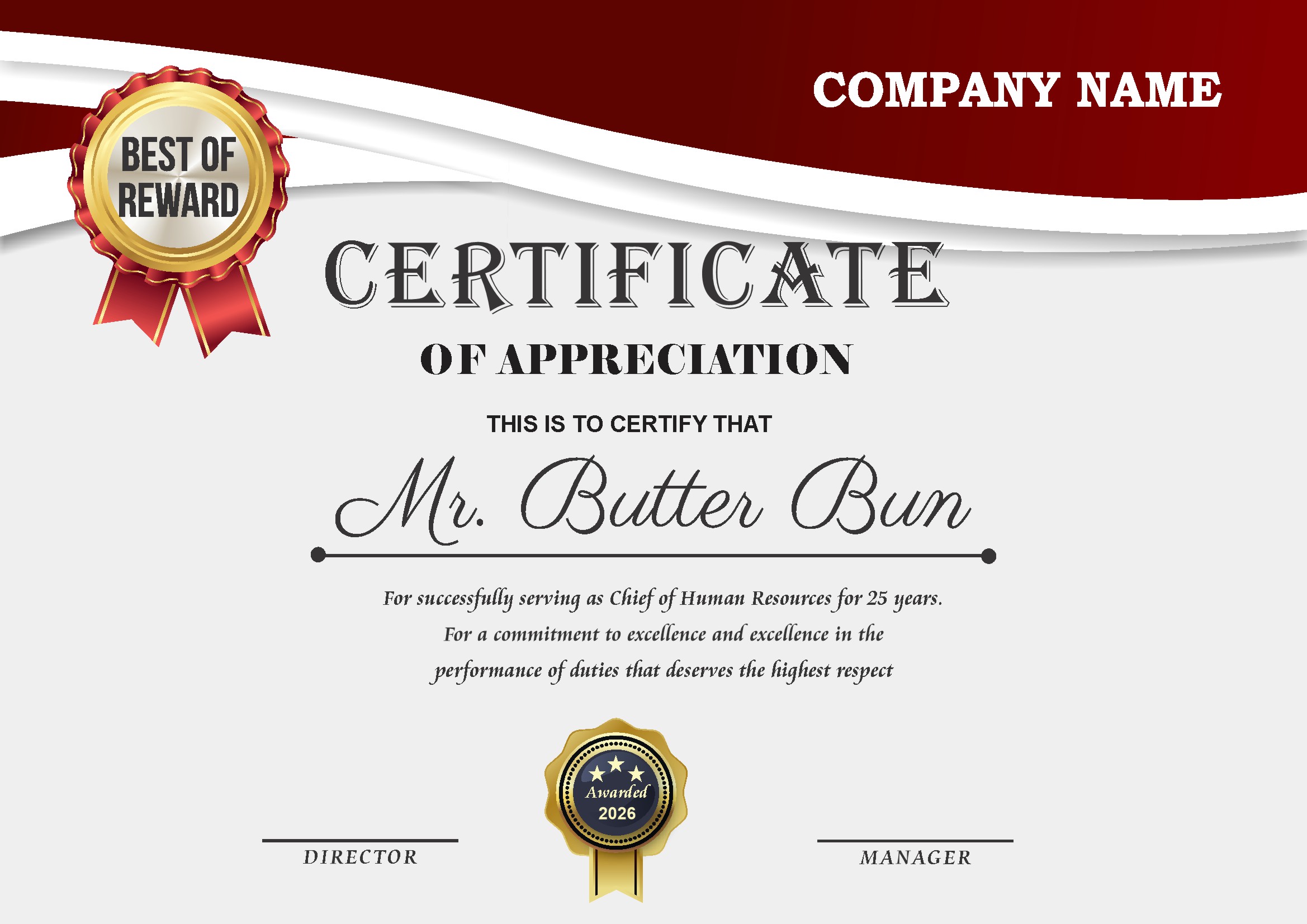 Professional Certificate Design 135