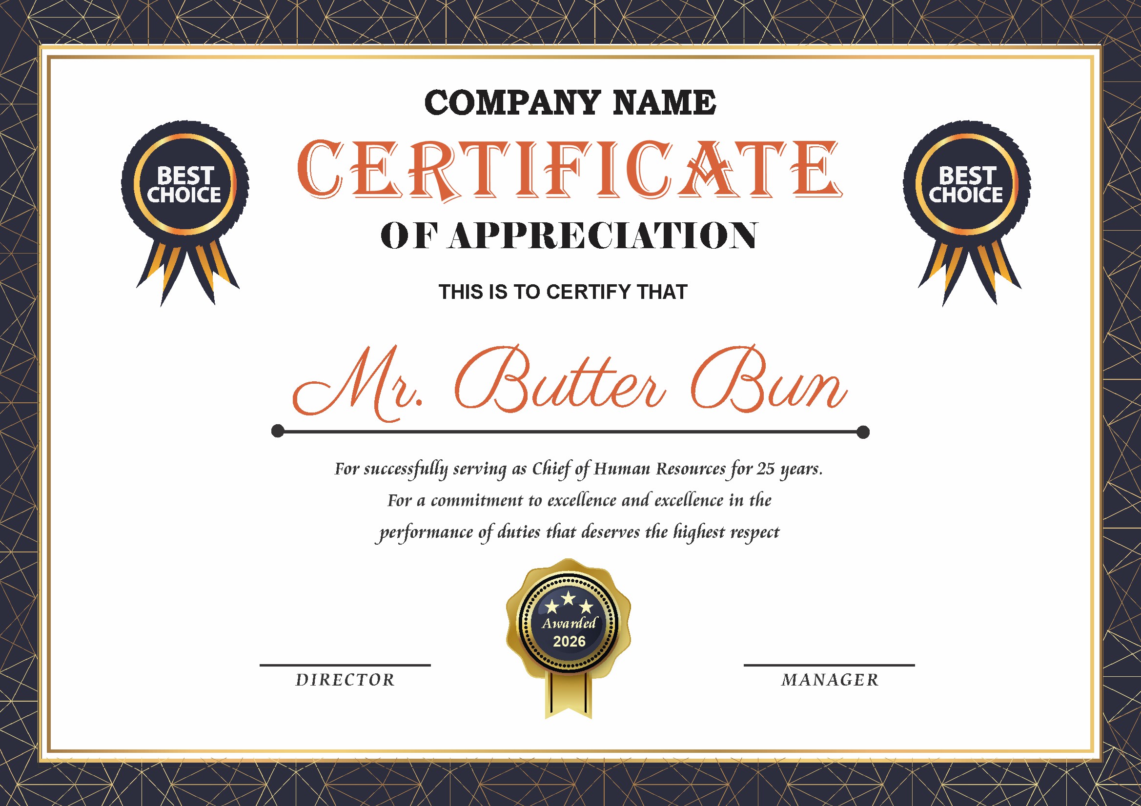 Professional Certificate Design 136
