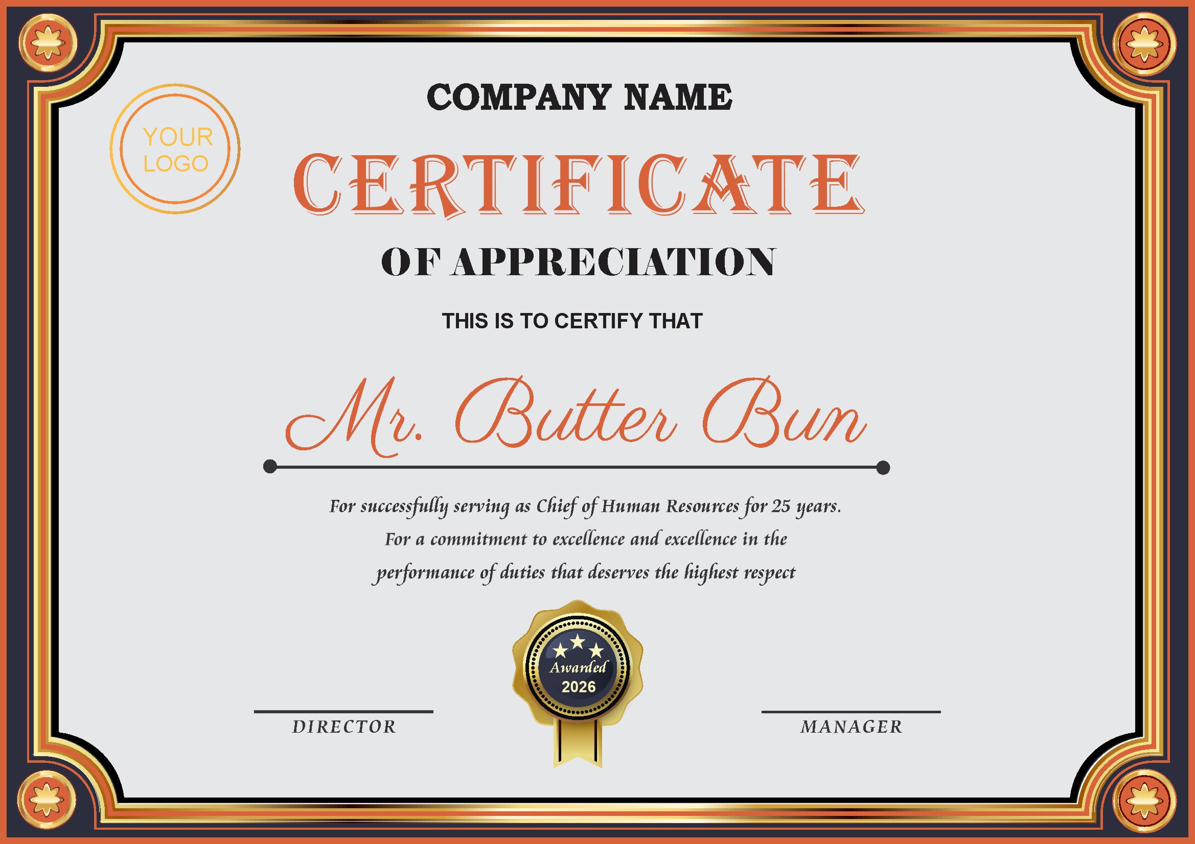 Professional Certificate Design 137