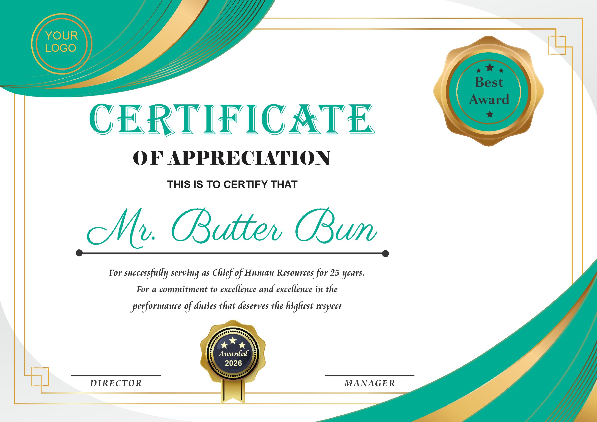 Professional Certificate Design 143