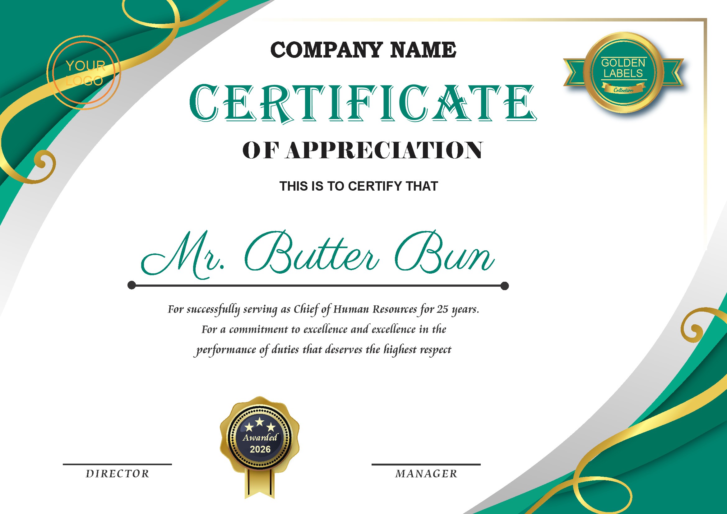 Professional Certificate Design 146