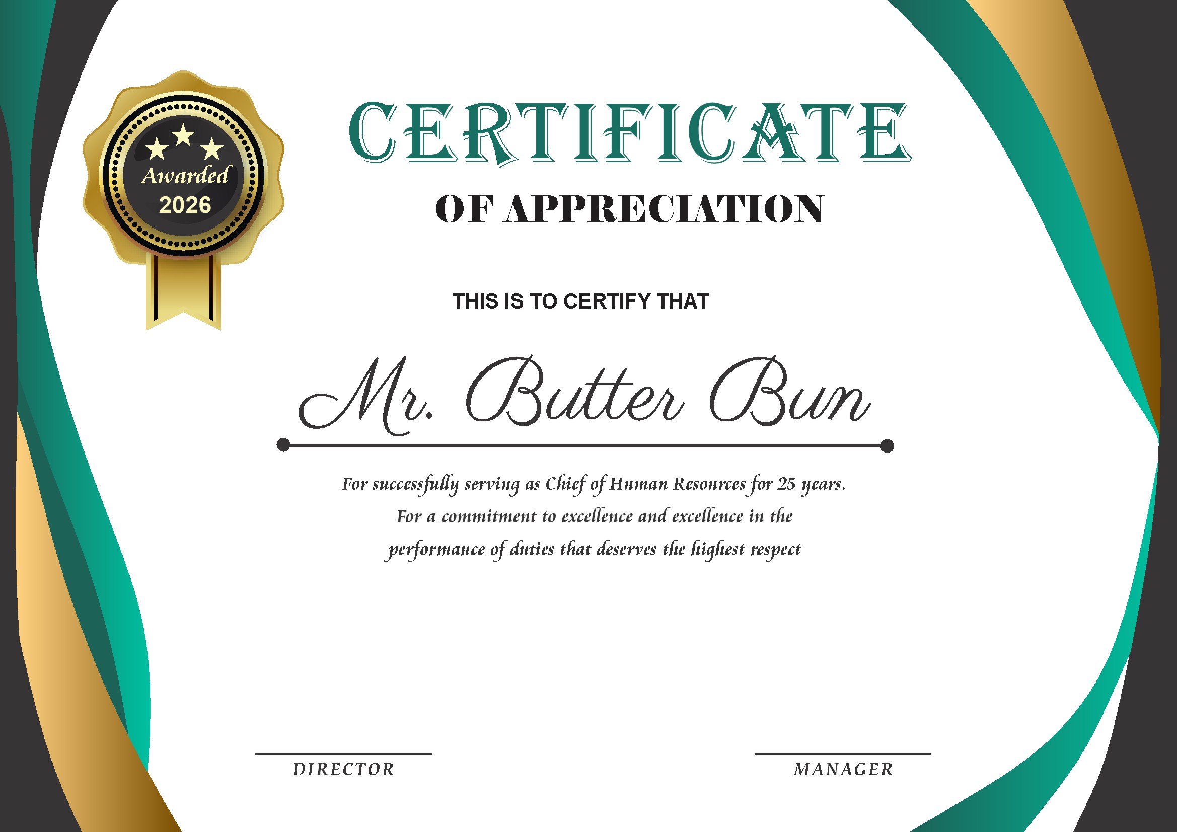 Professional Certificate Design 154