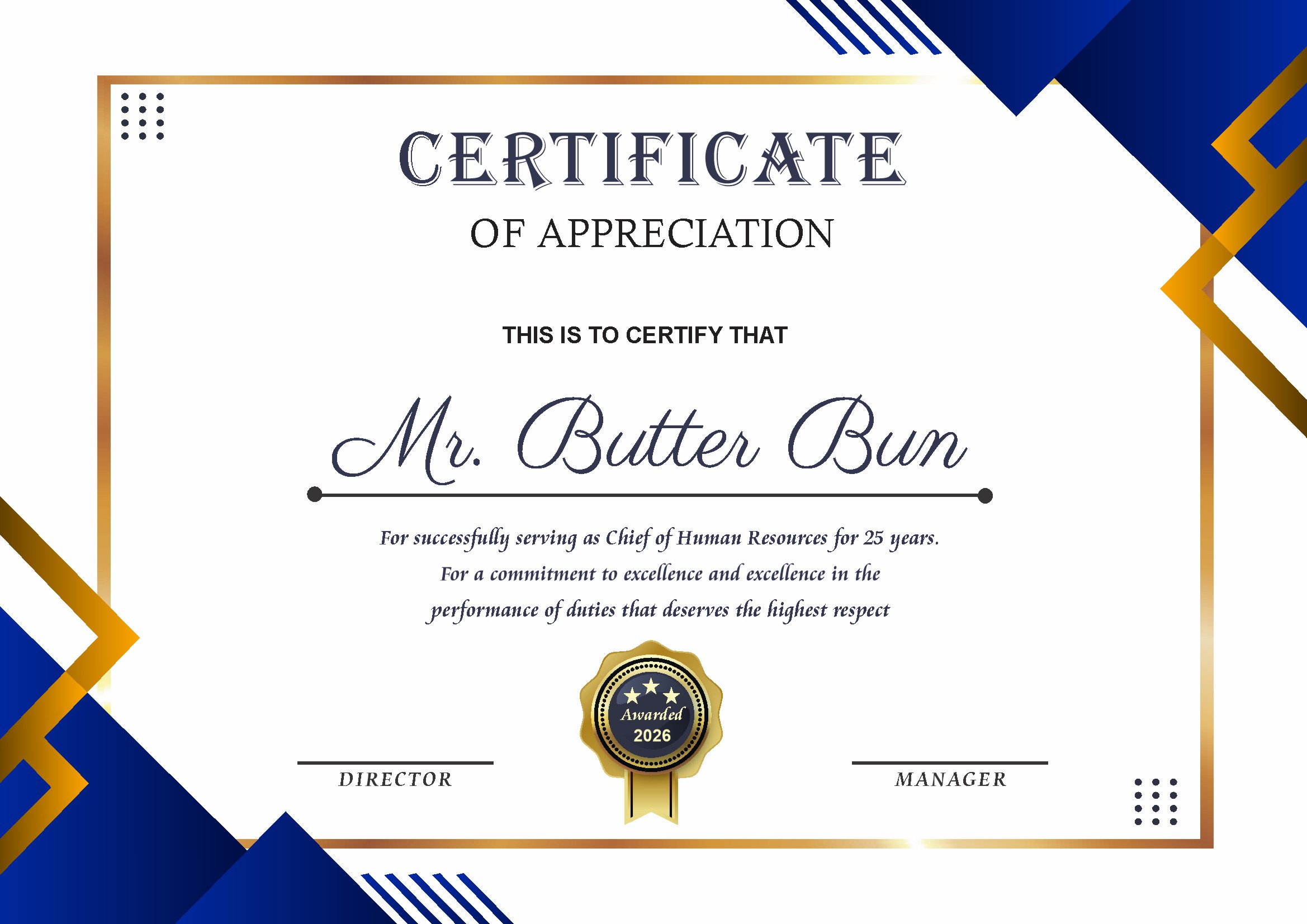 Professional Certificate Design 155