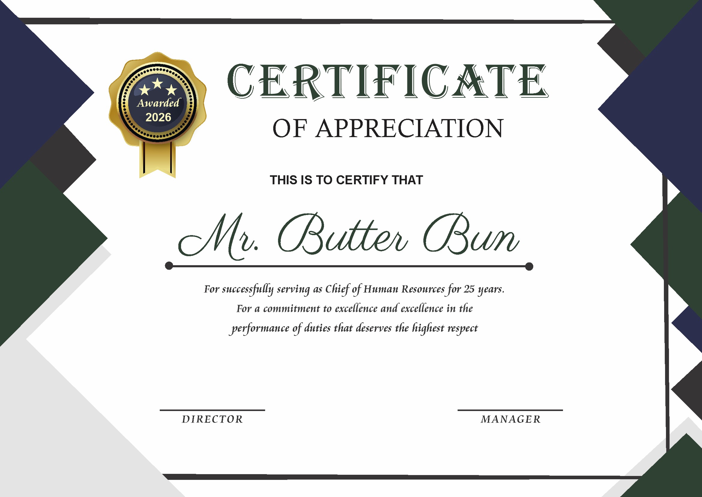 Professional Certificate Design 157