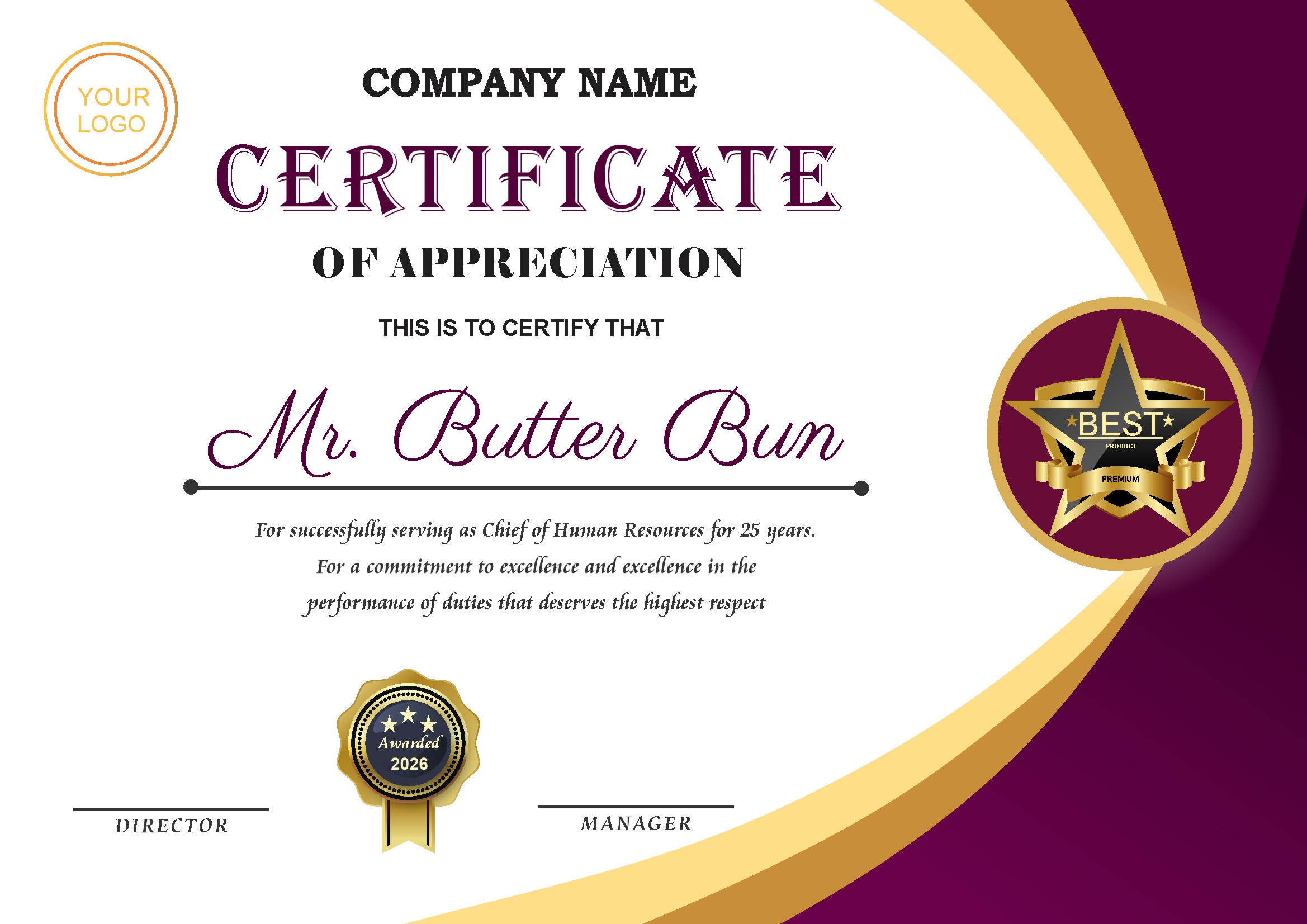 Professional Certificate Design 162