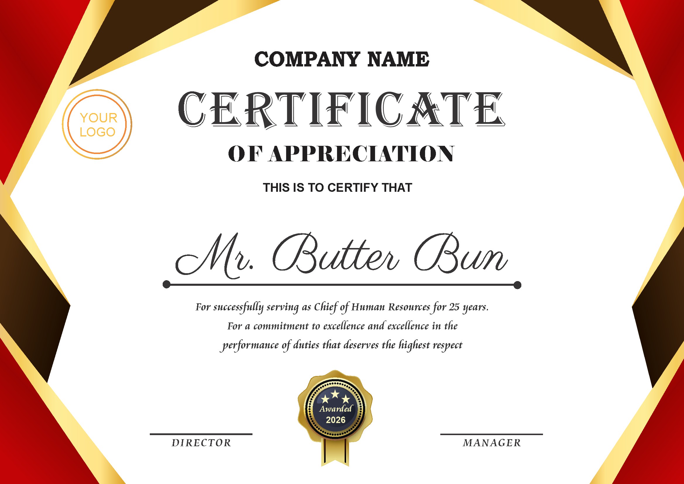 Professional Certificate Design 163