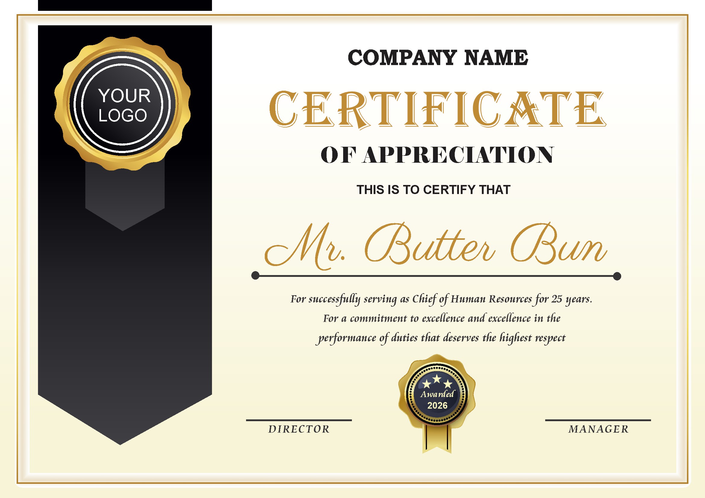 Professional Certificate Design 165