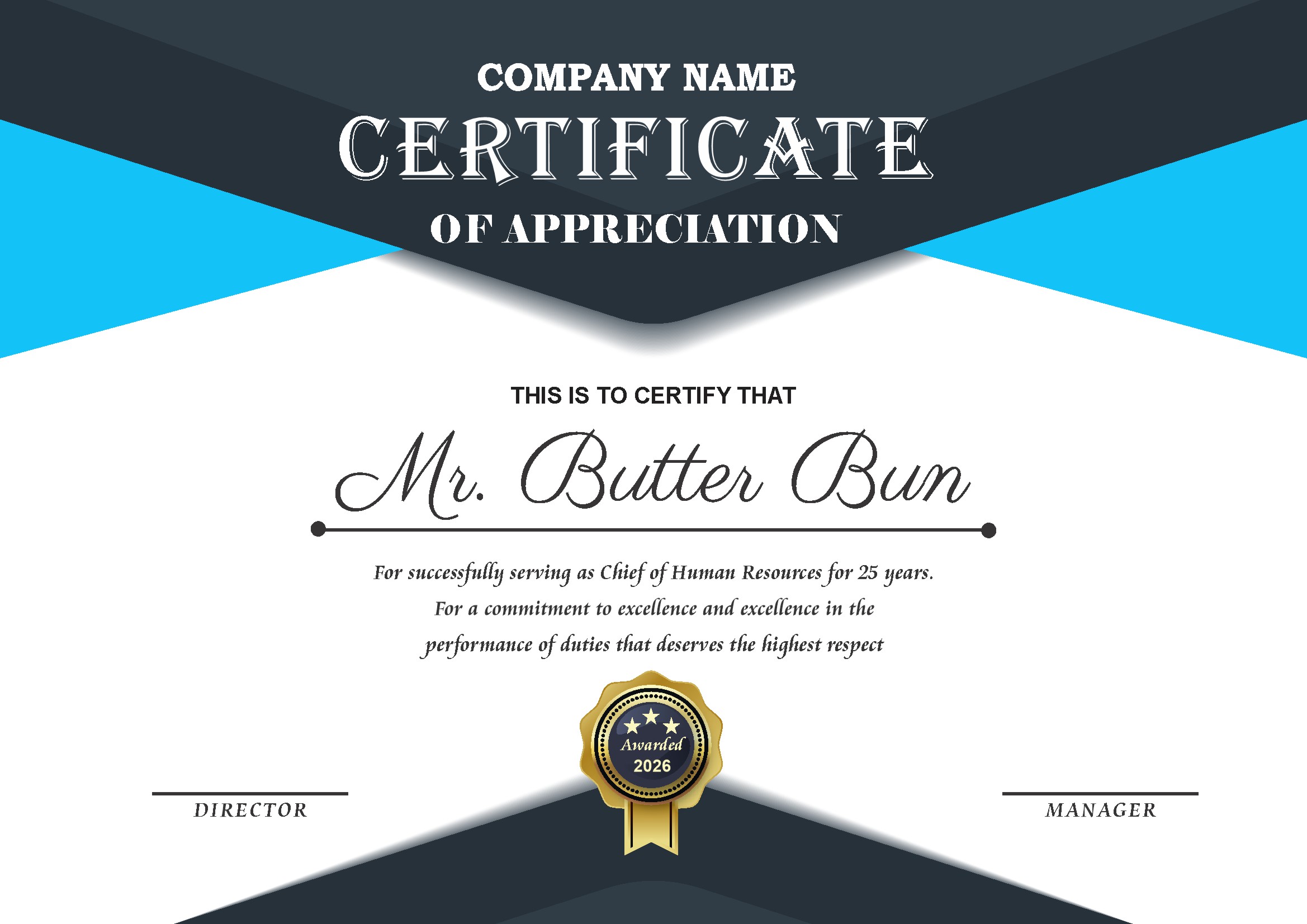 Professional Certificate Design 166