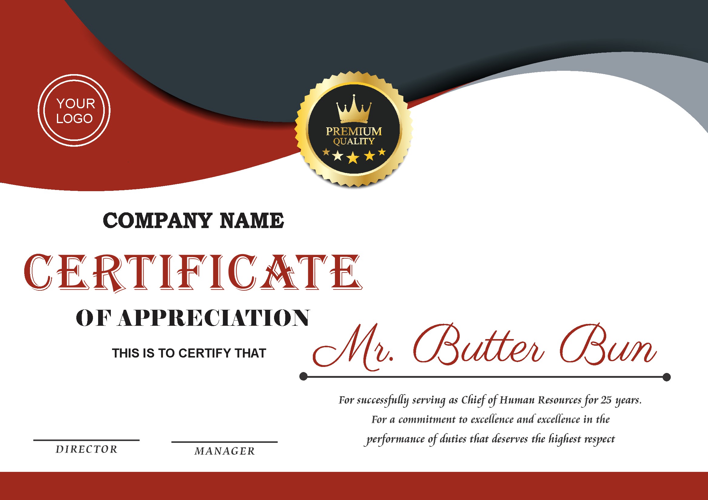 Professional Certificate Design 167