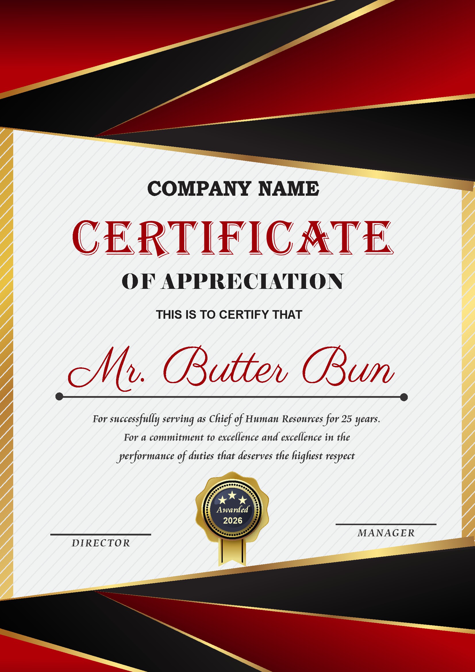 Professional Certificate Design 171
