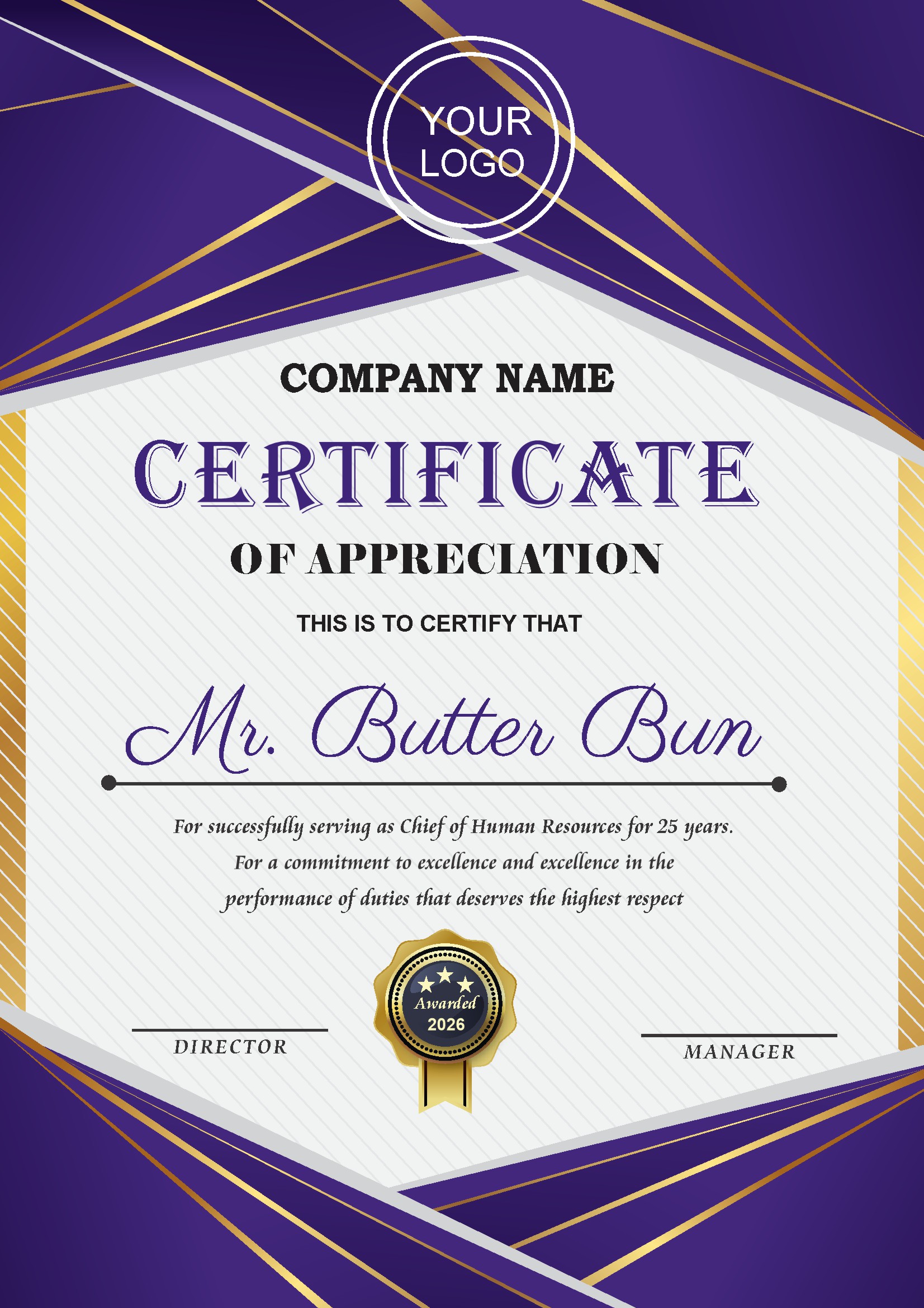 Professional Certificate Design 172