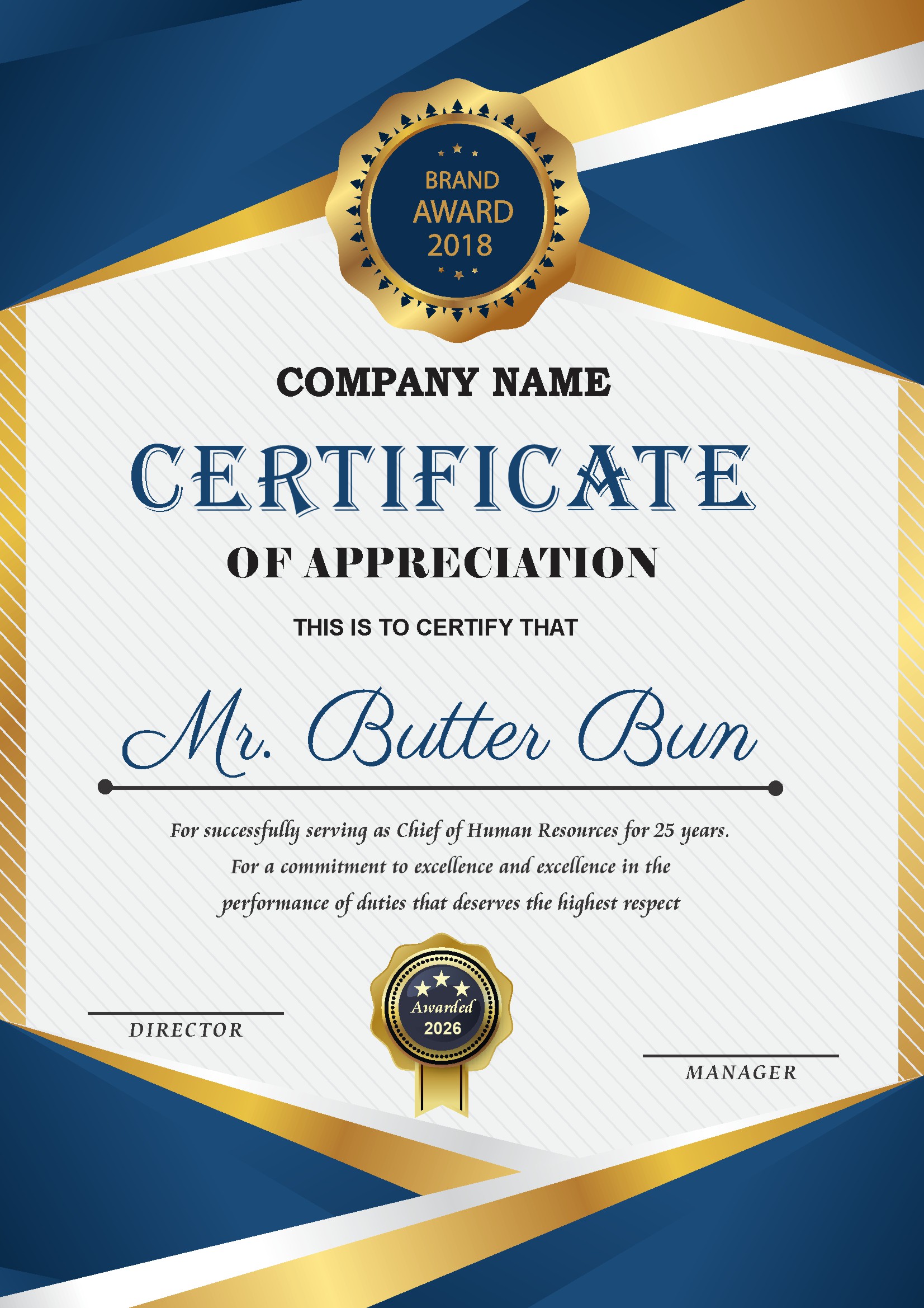 Professional Certificate Design 173
