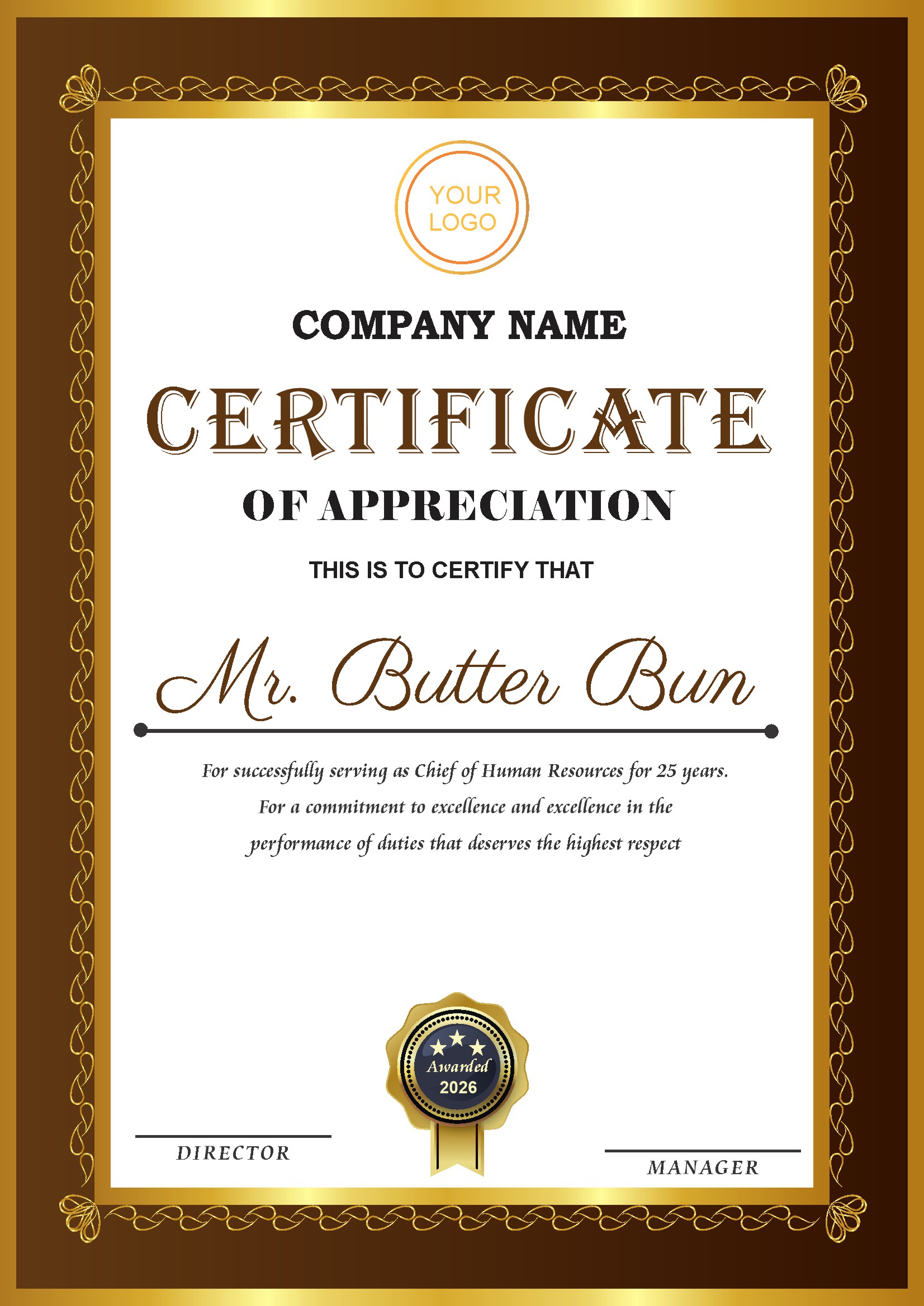 Professional Certificate Design 178