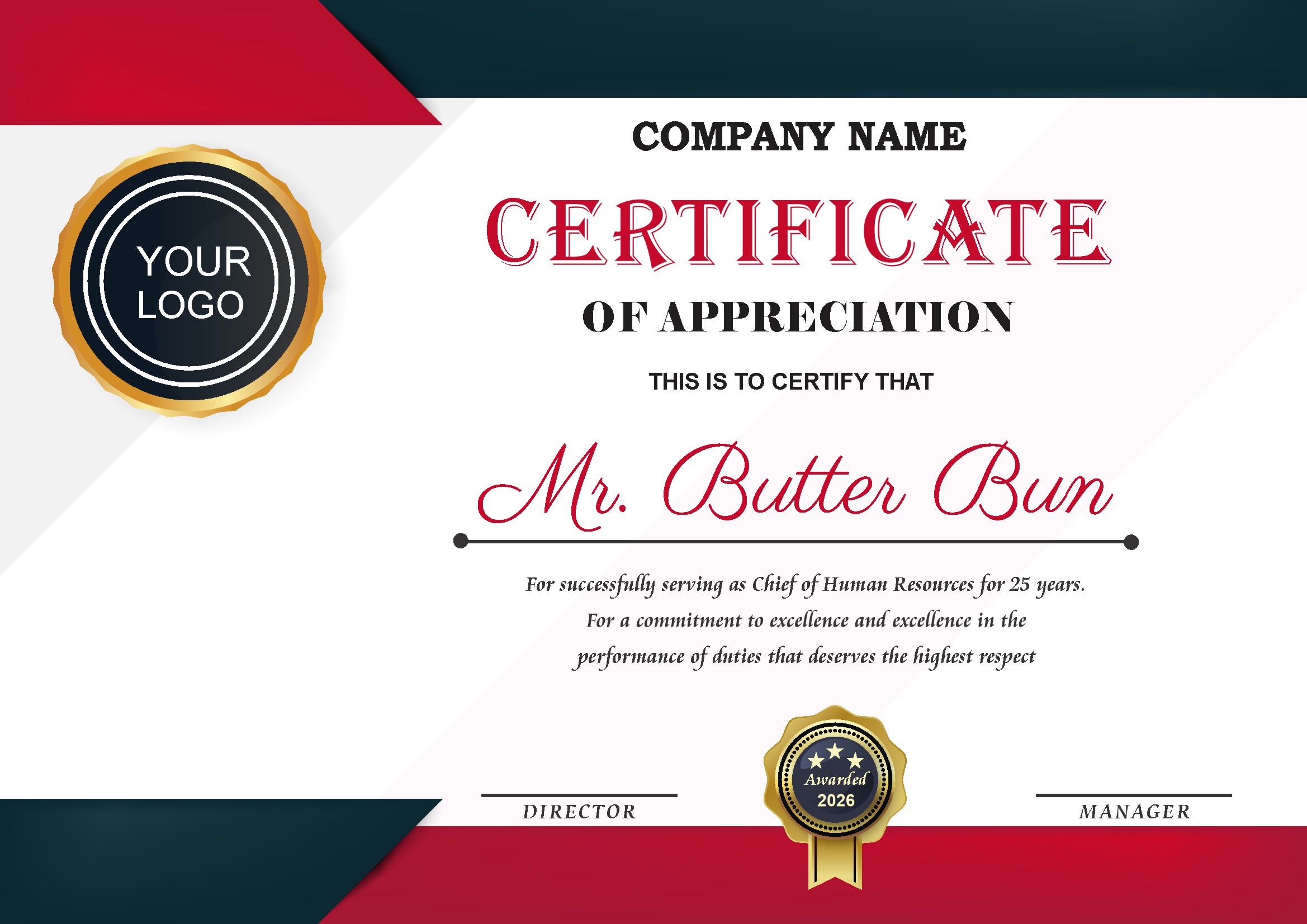 Professional Certificate Design 184