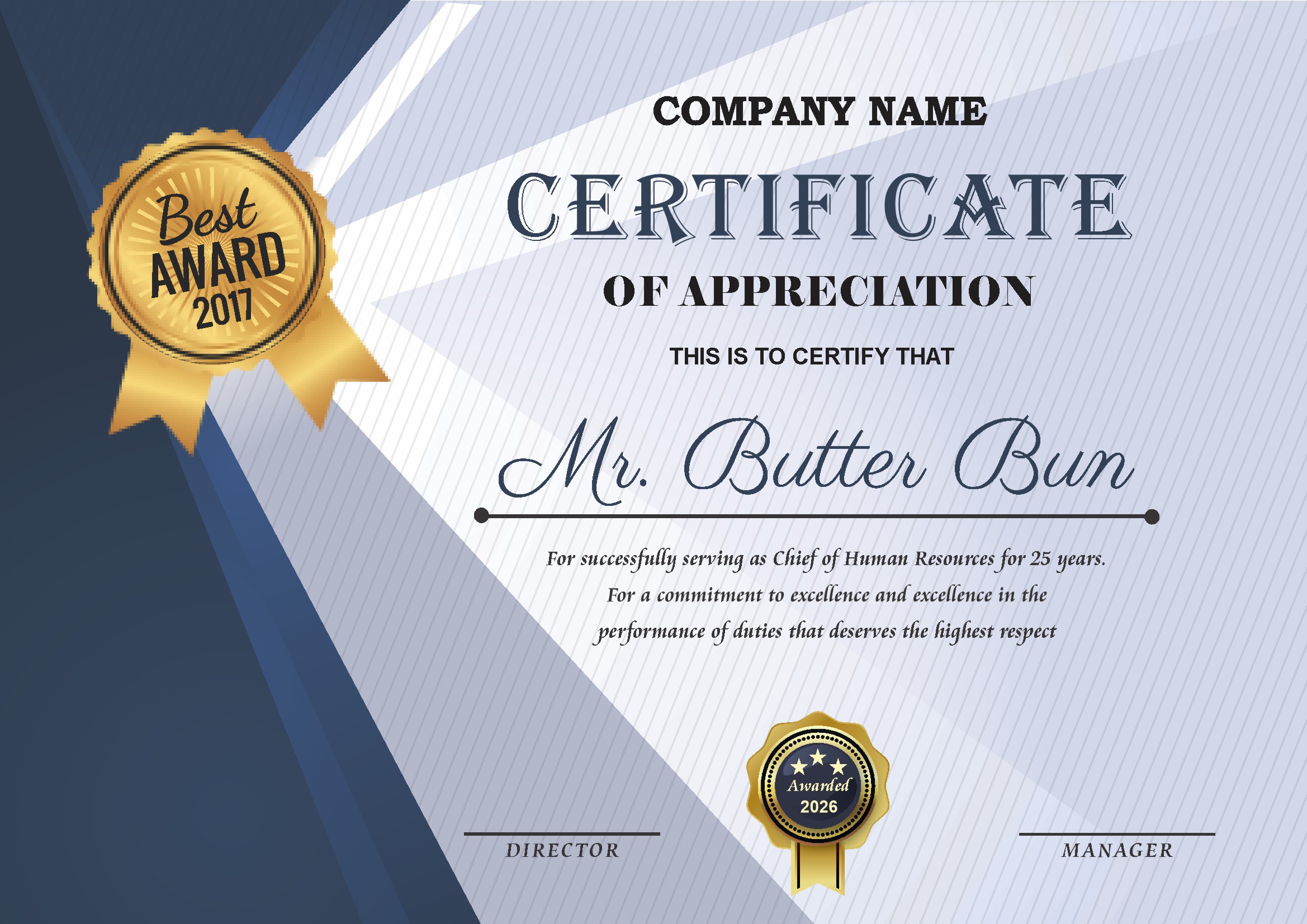 Professional Certificate Design 192