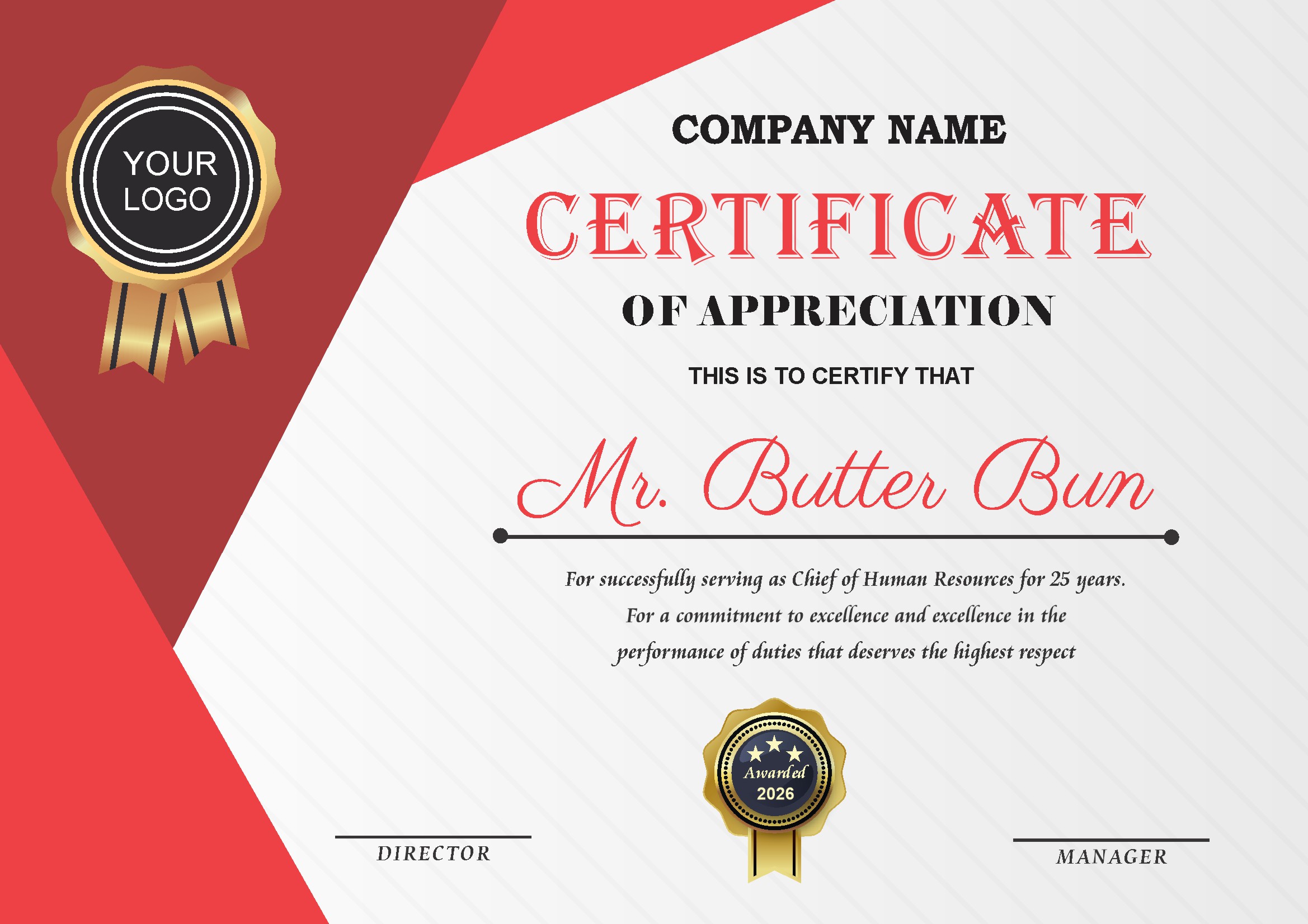 Professional Certificate Design 198