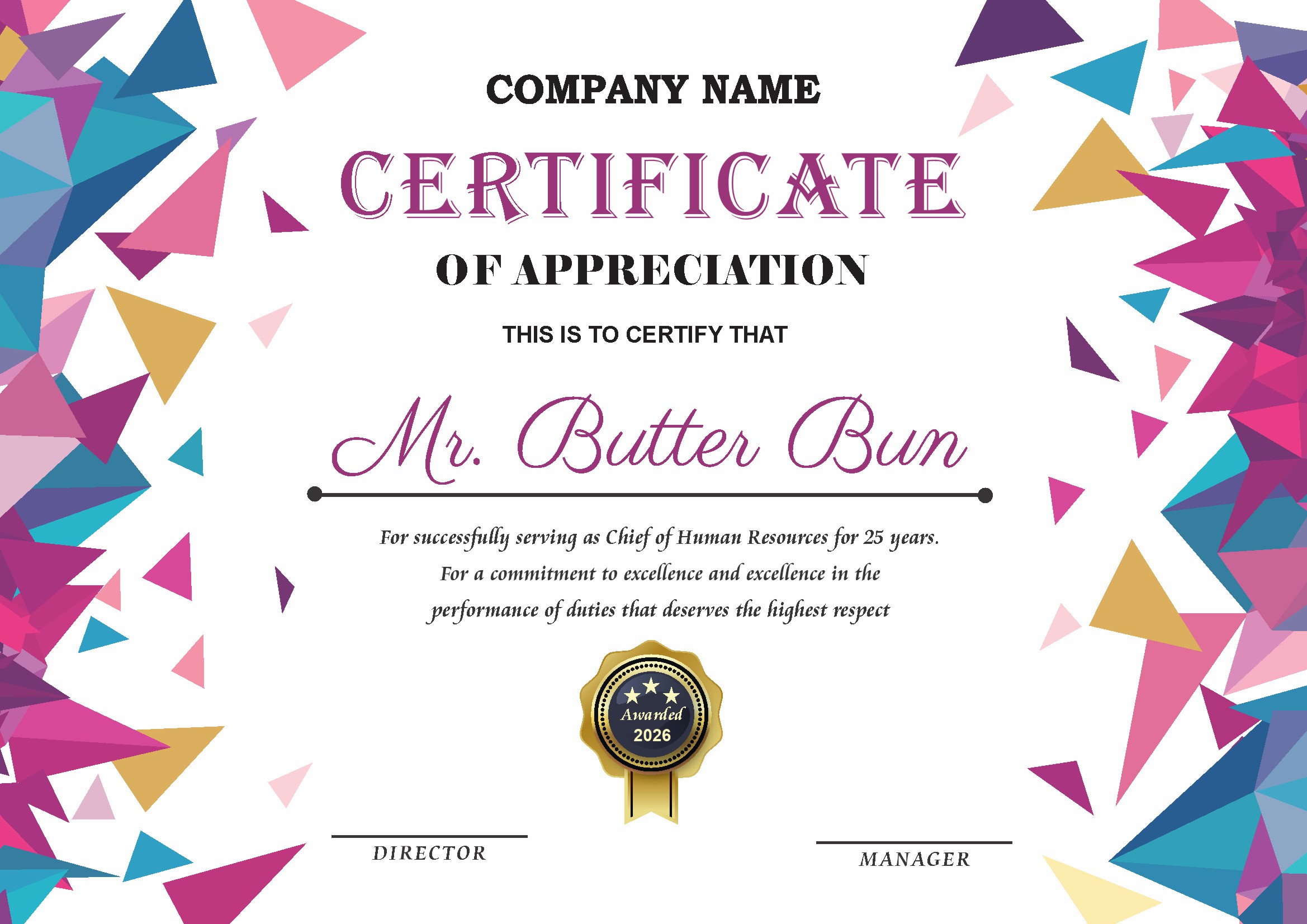 Professional Certificate Design 201
