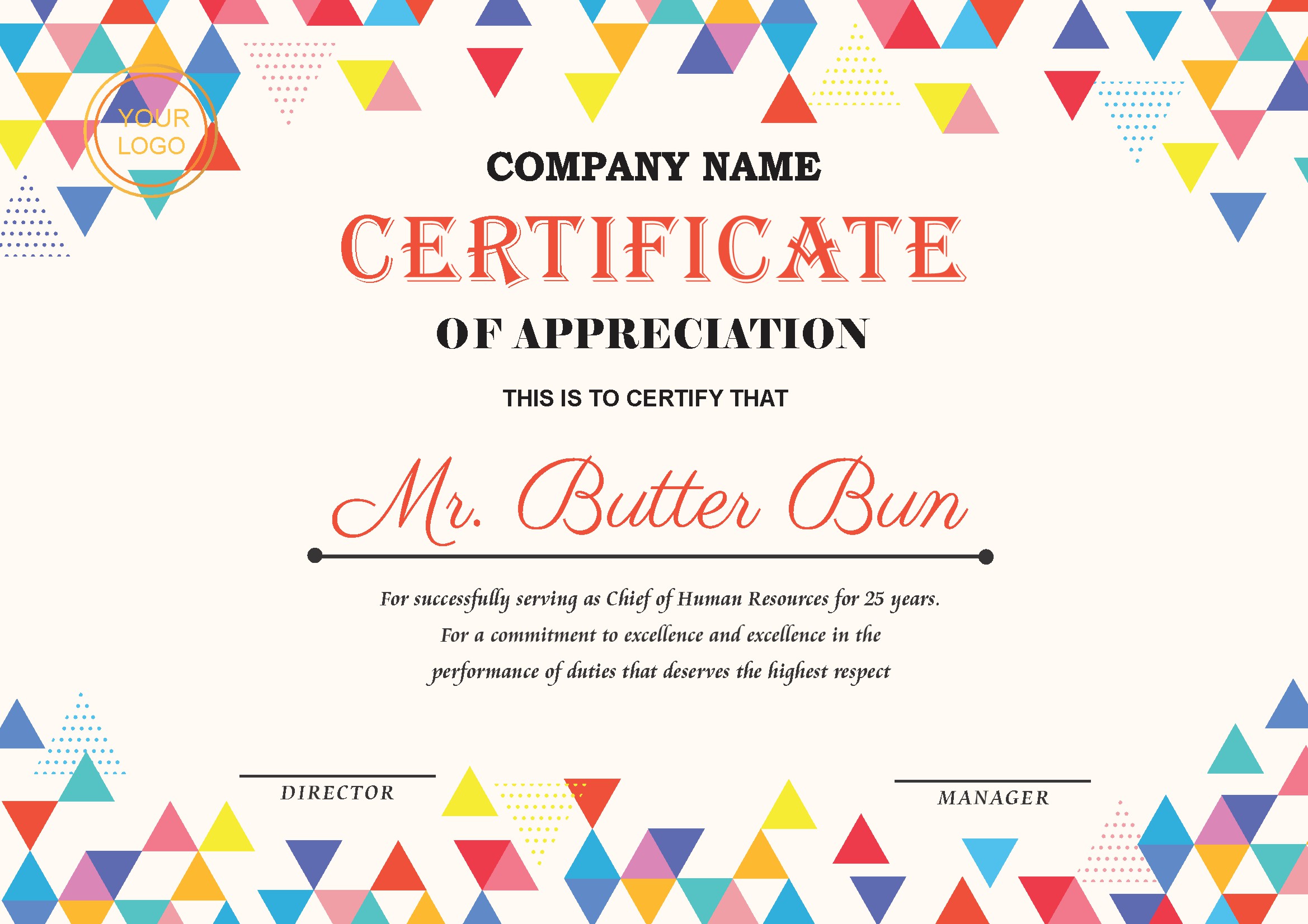 Professional Certificate Design 202