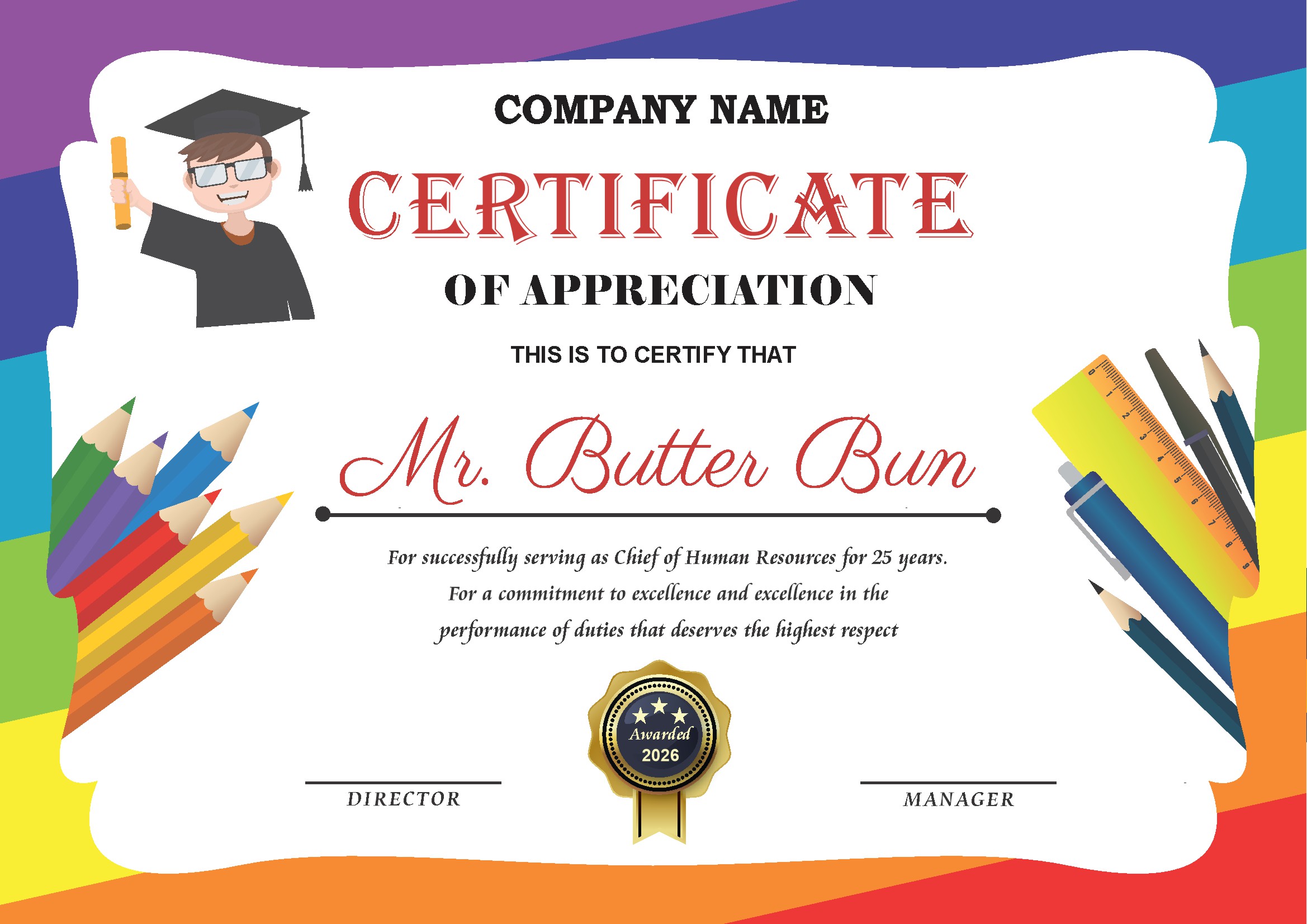 Professional Certificate Design 208