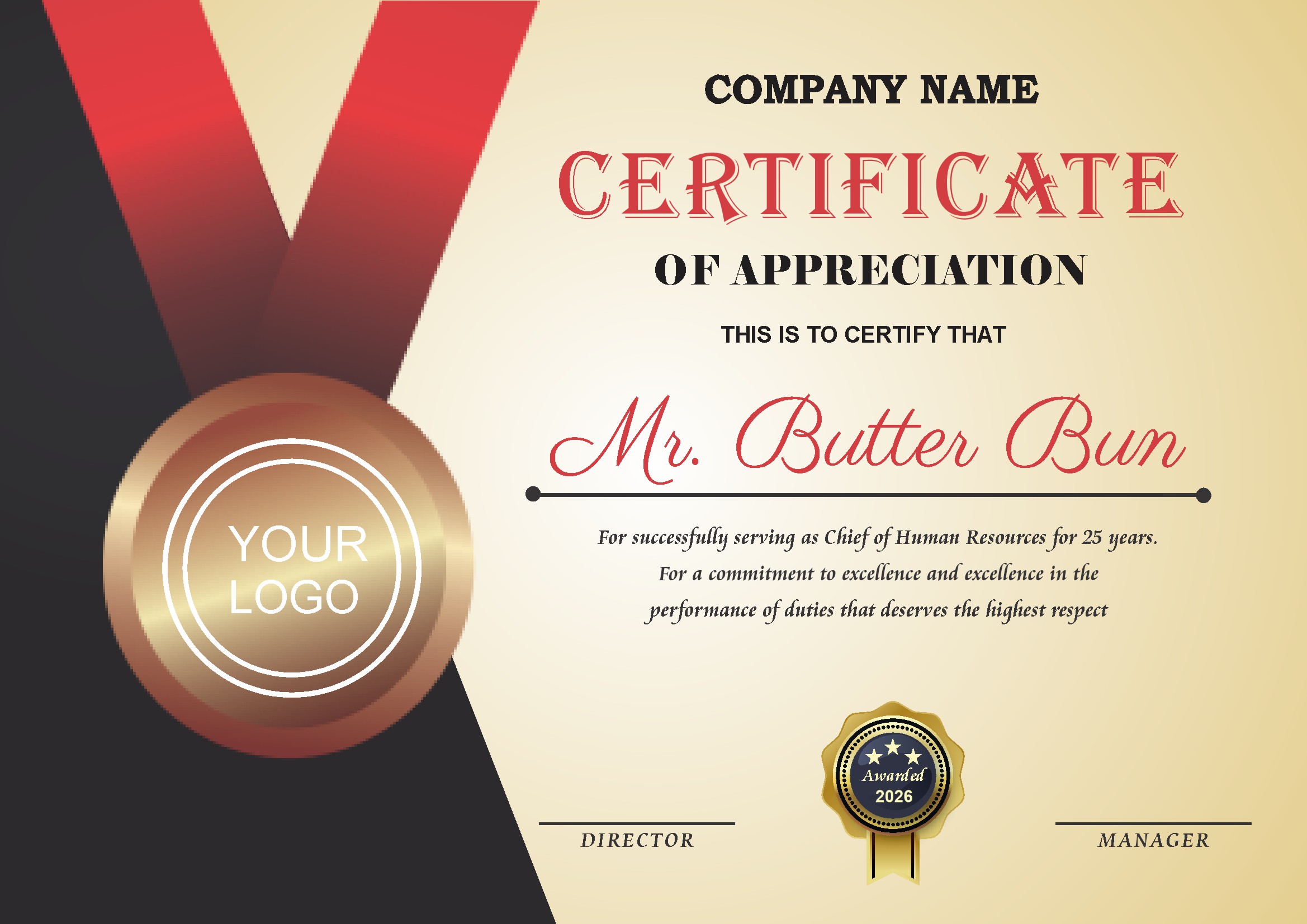 Professional Certificate Design 216