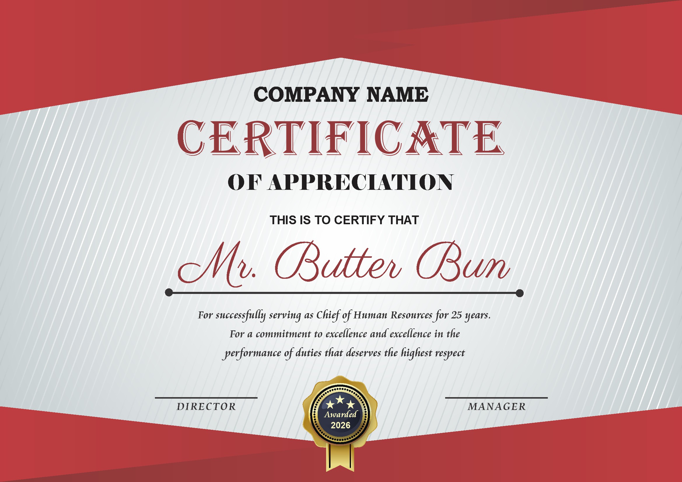 Professional Certificate Design 218
