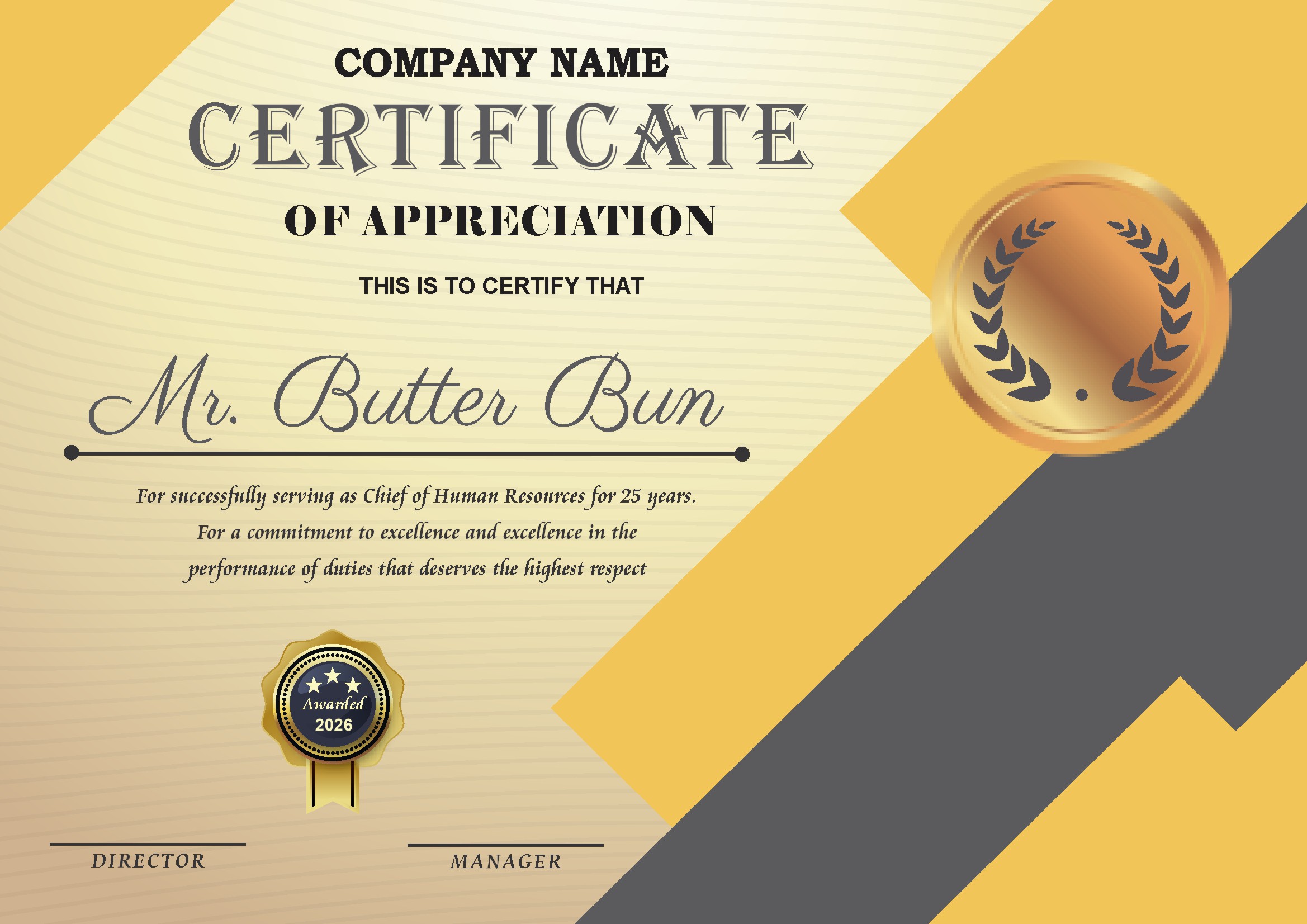 Professional Certificate Design 223