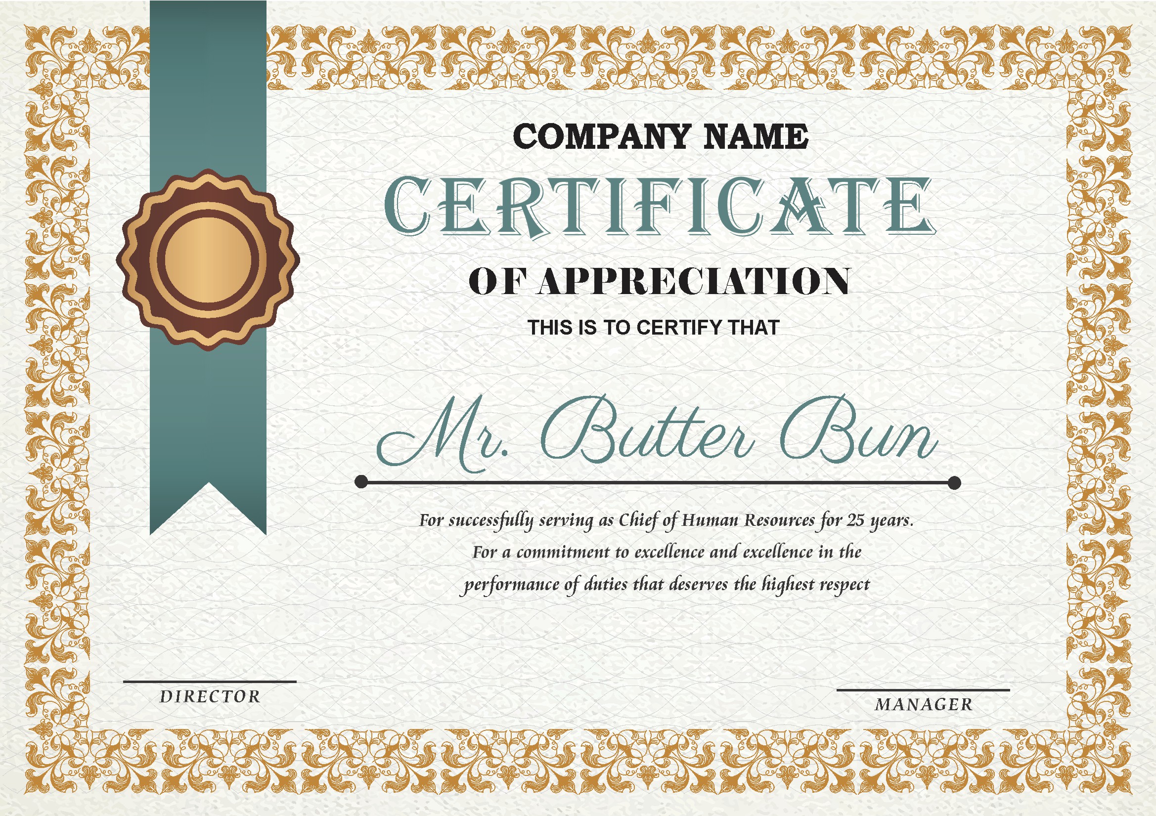 Professional Certificate Design 226