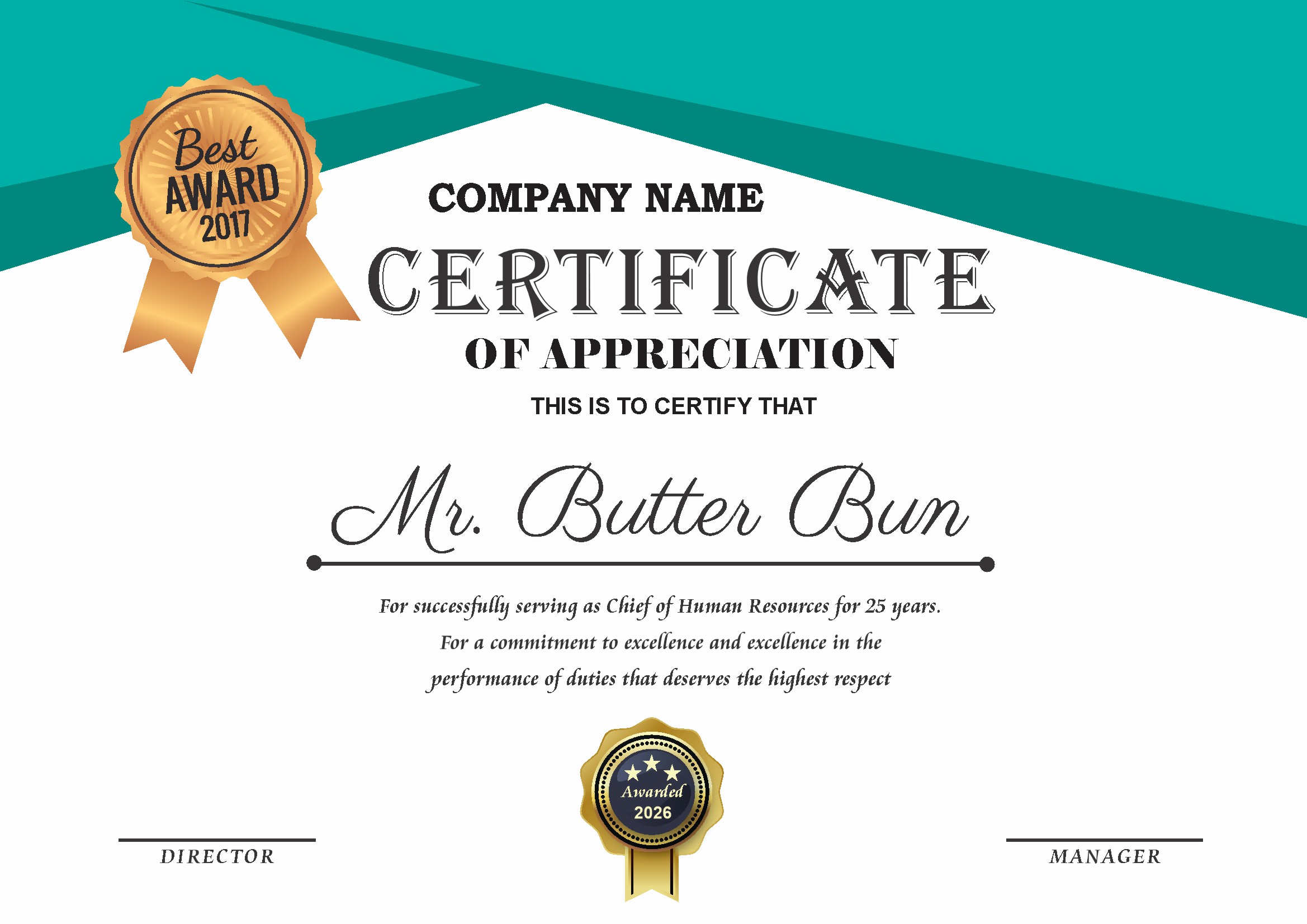 Professional Certificate Design 231