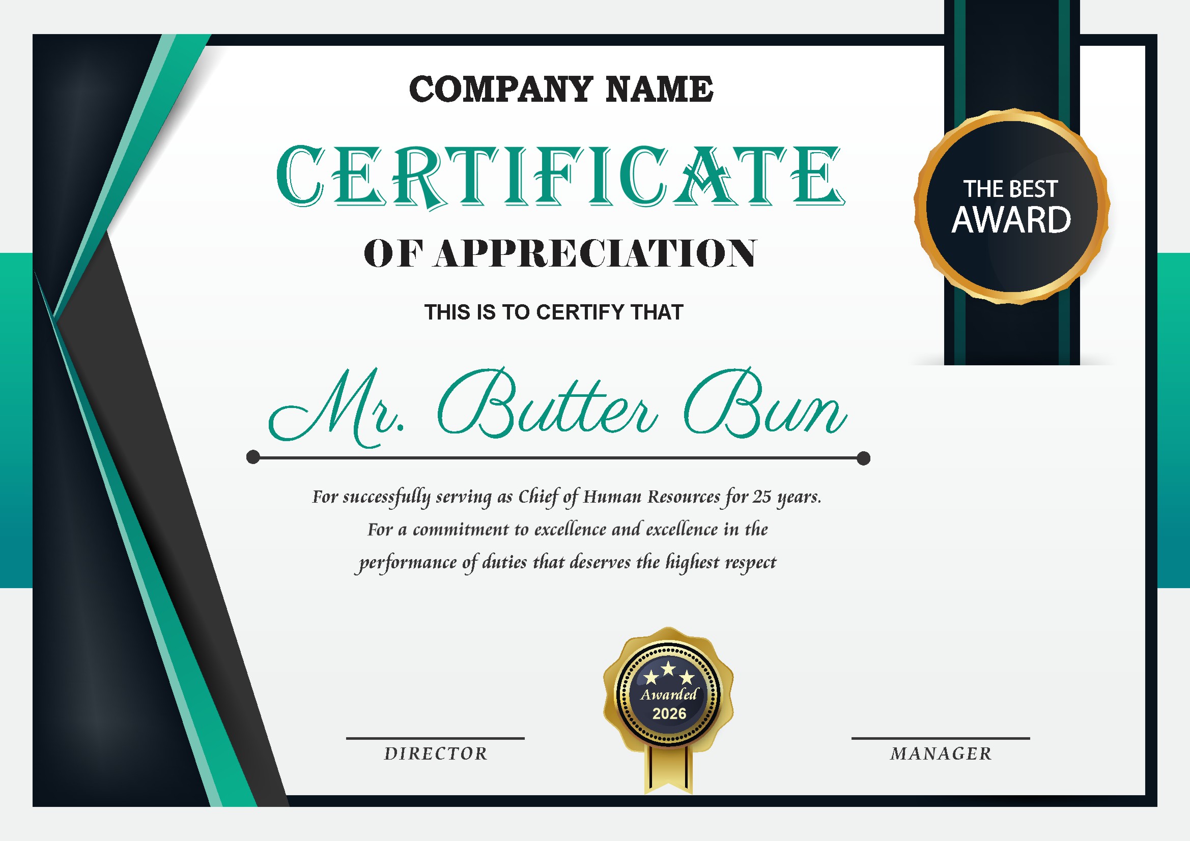 Professional Certificate Design 235