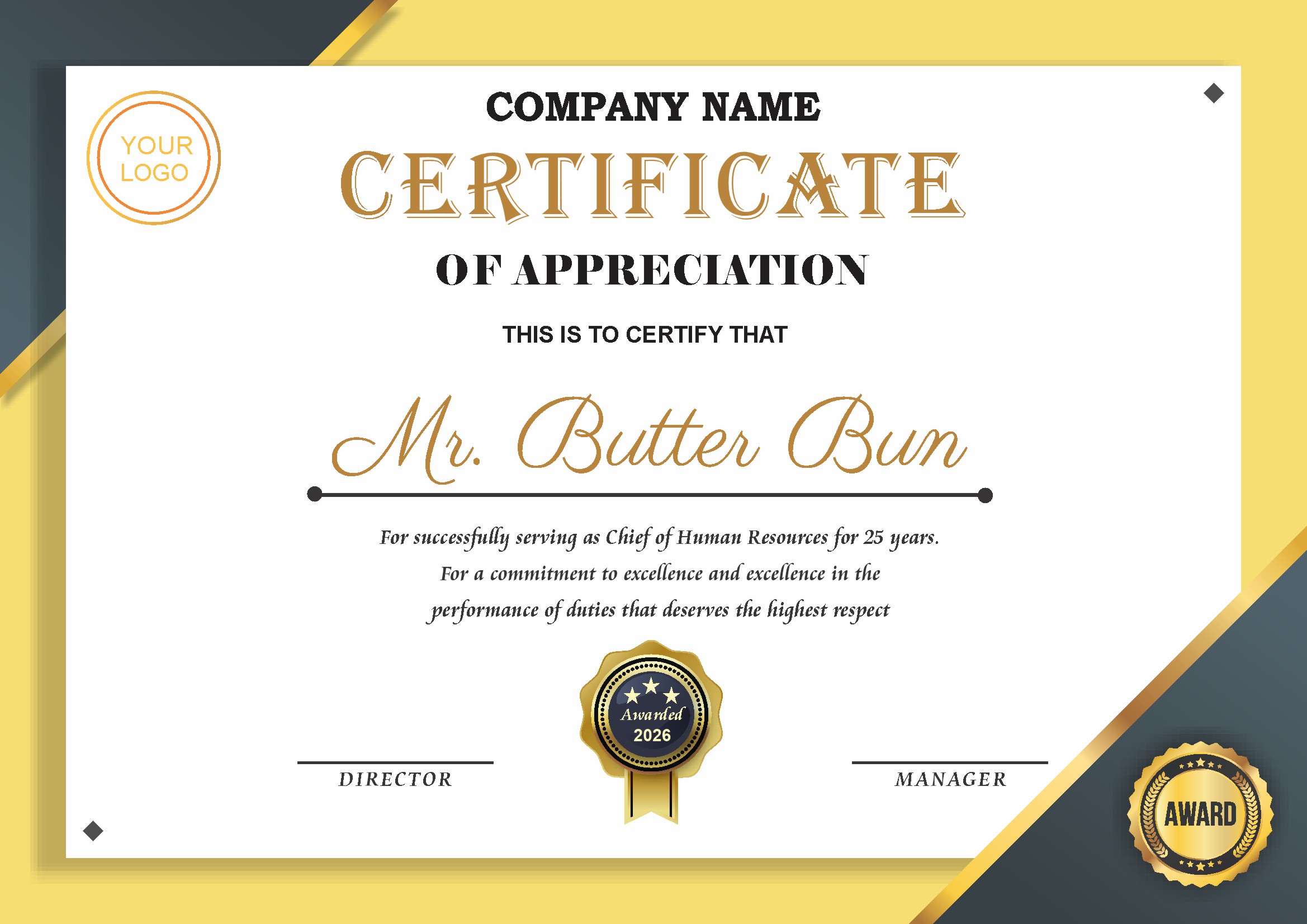Professional Certificate Design 237