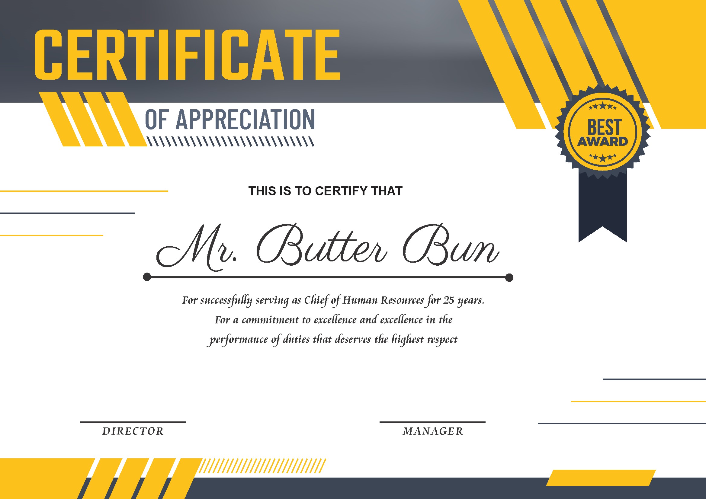 Professional Certificate Design 238