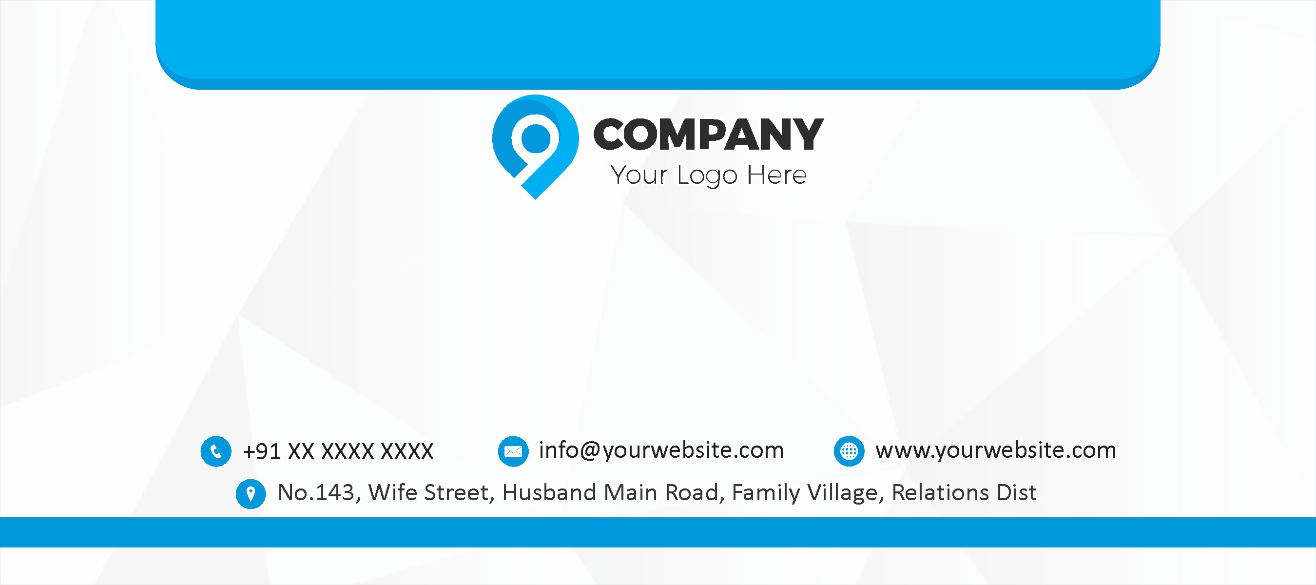Official Envelope Cover Template 038