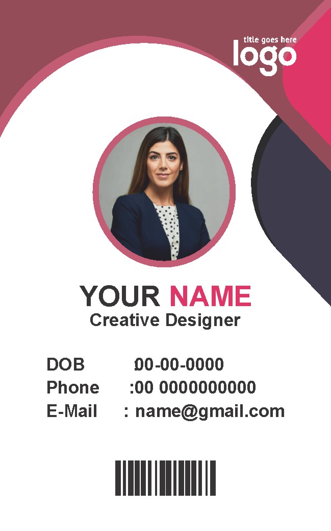 College ID Card Design 004