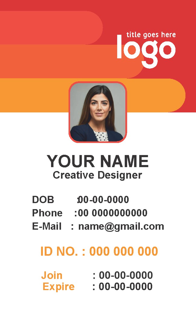 College ID Card Design 014