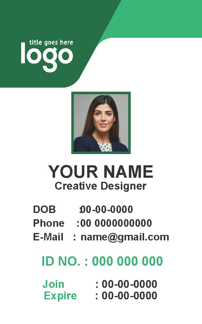 Office Staff ID Card 015