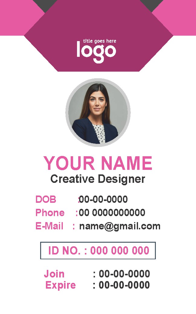 Professional ID Card Design 021