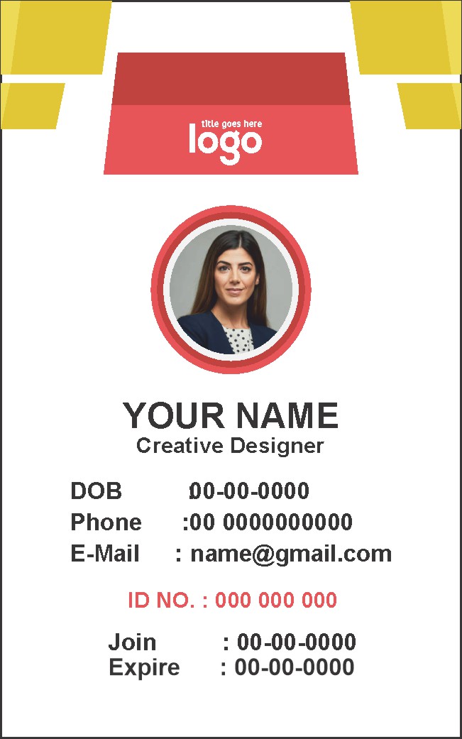 Office Staff ID Card 025
