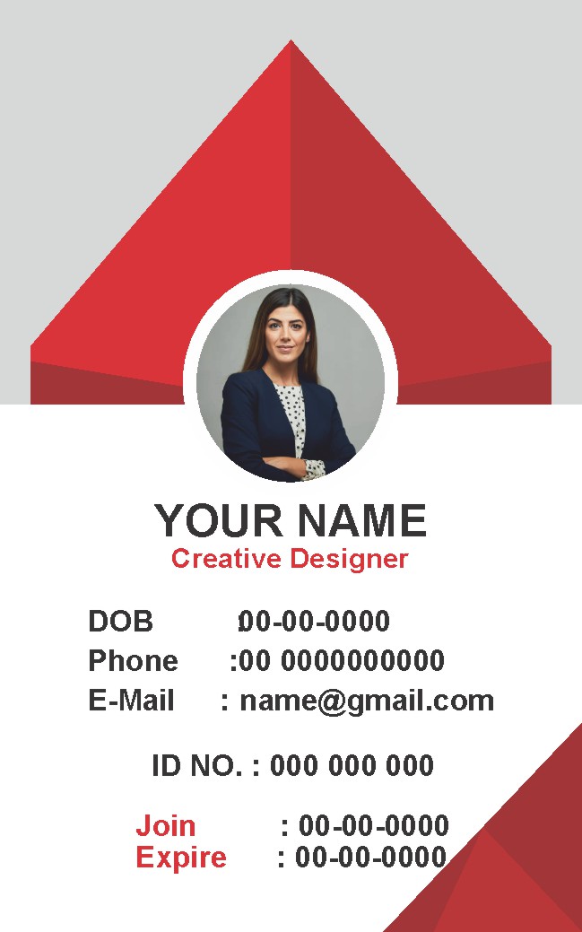 College ID Card Design 034