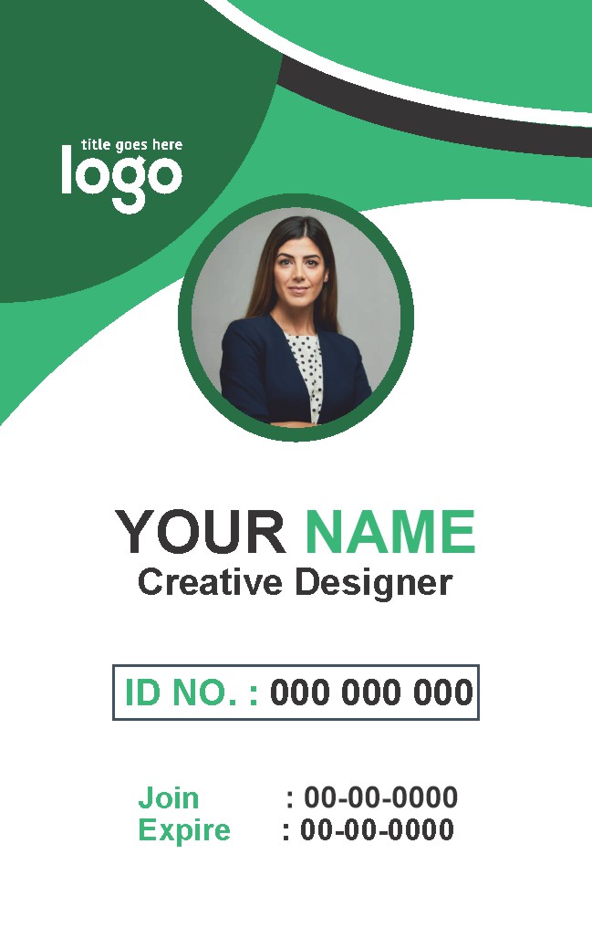 Company ID Badge Design 039
