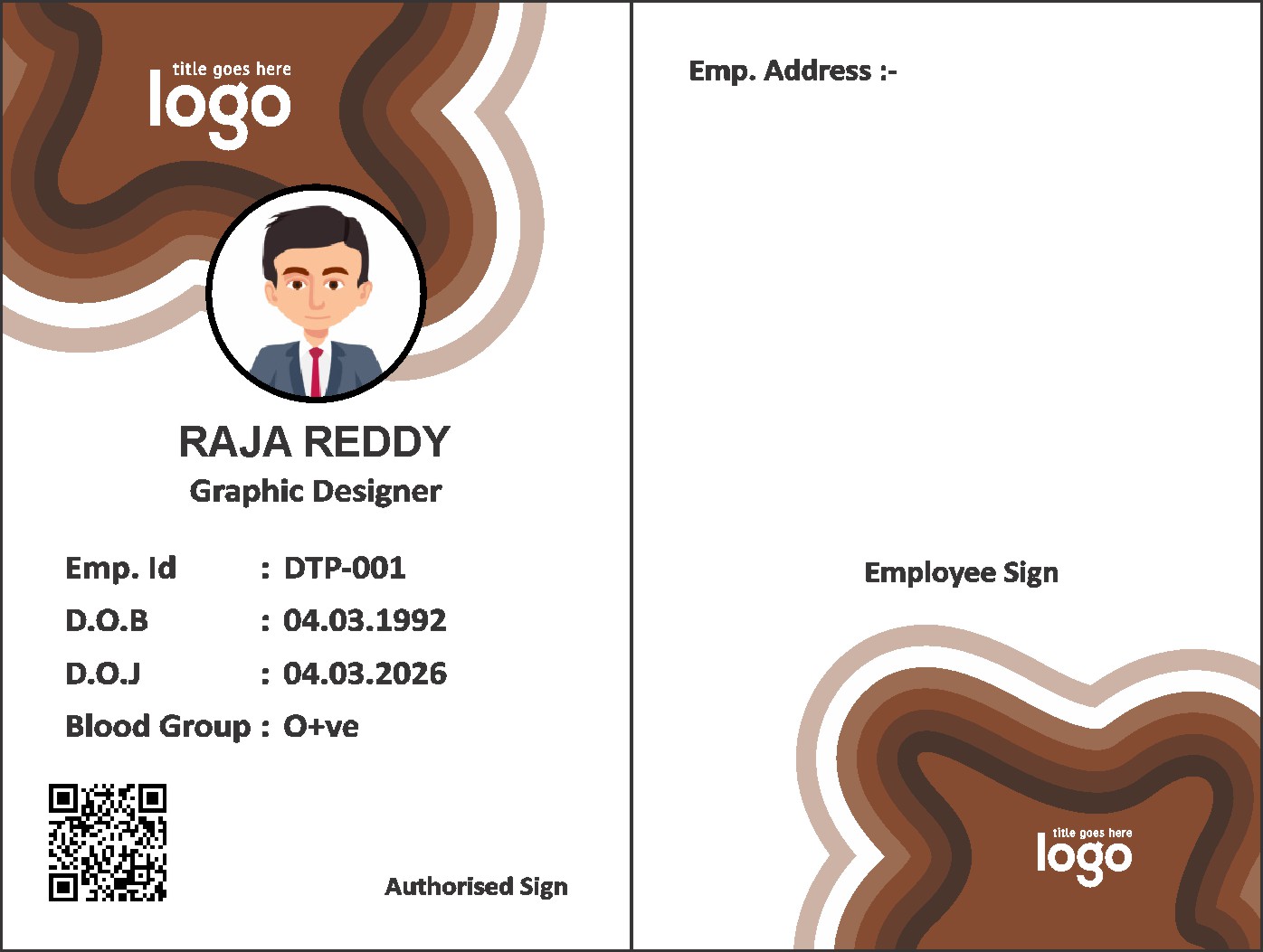 Staff Photo ID Card 058