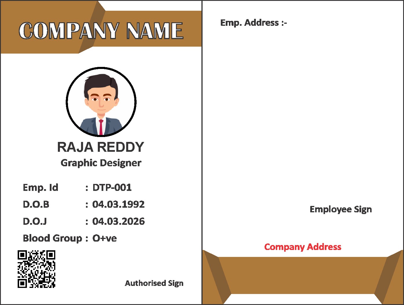 College ID Card Design 064