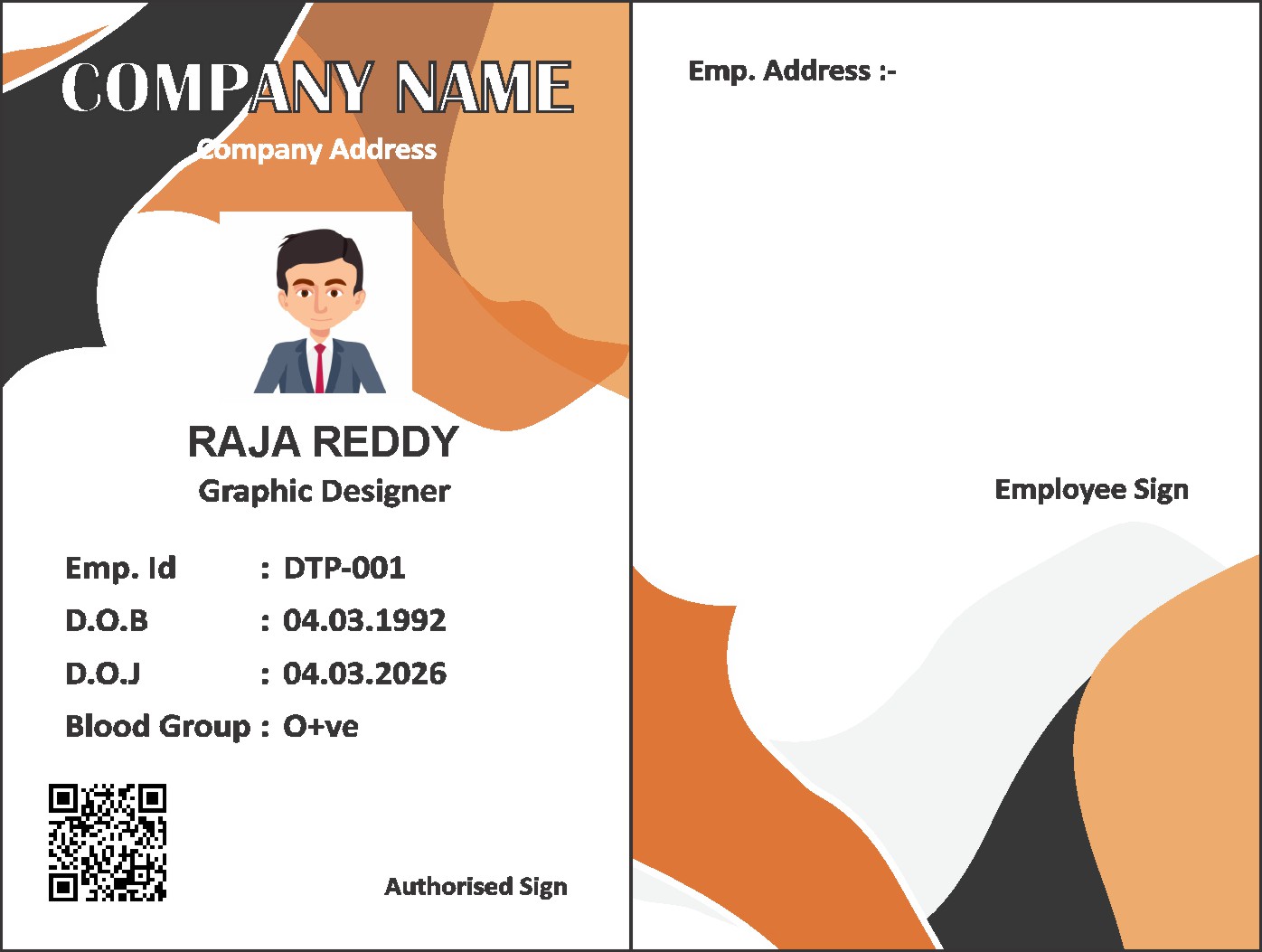 School Student ID Card 073