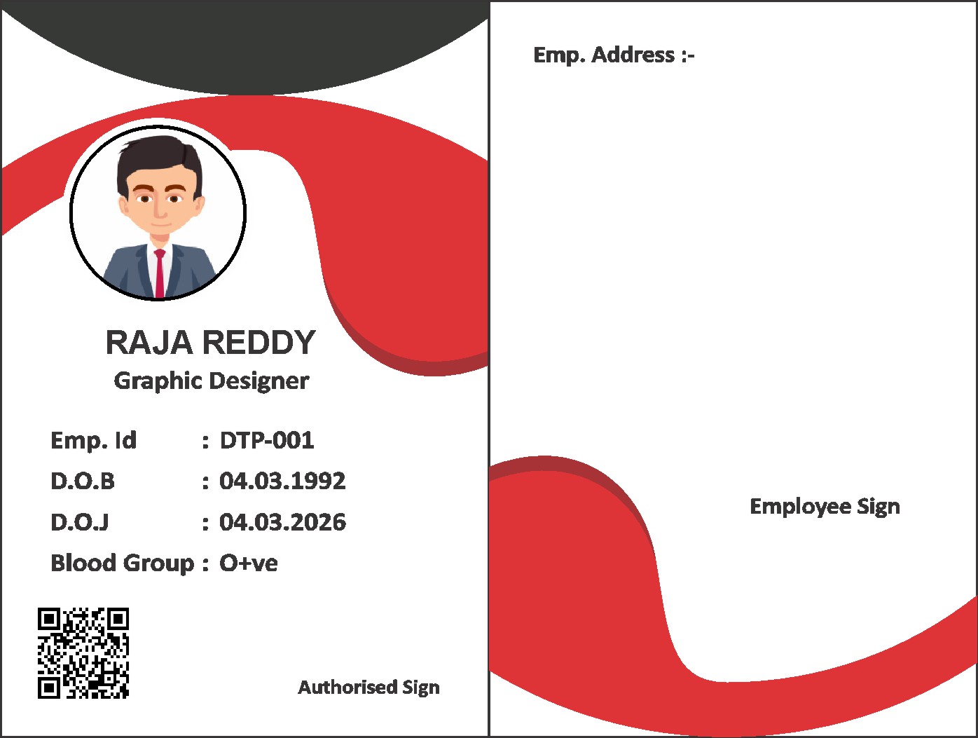 Staff Photo ID Card 078