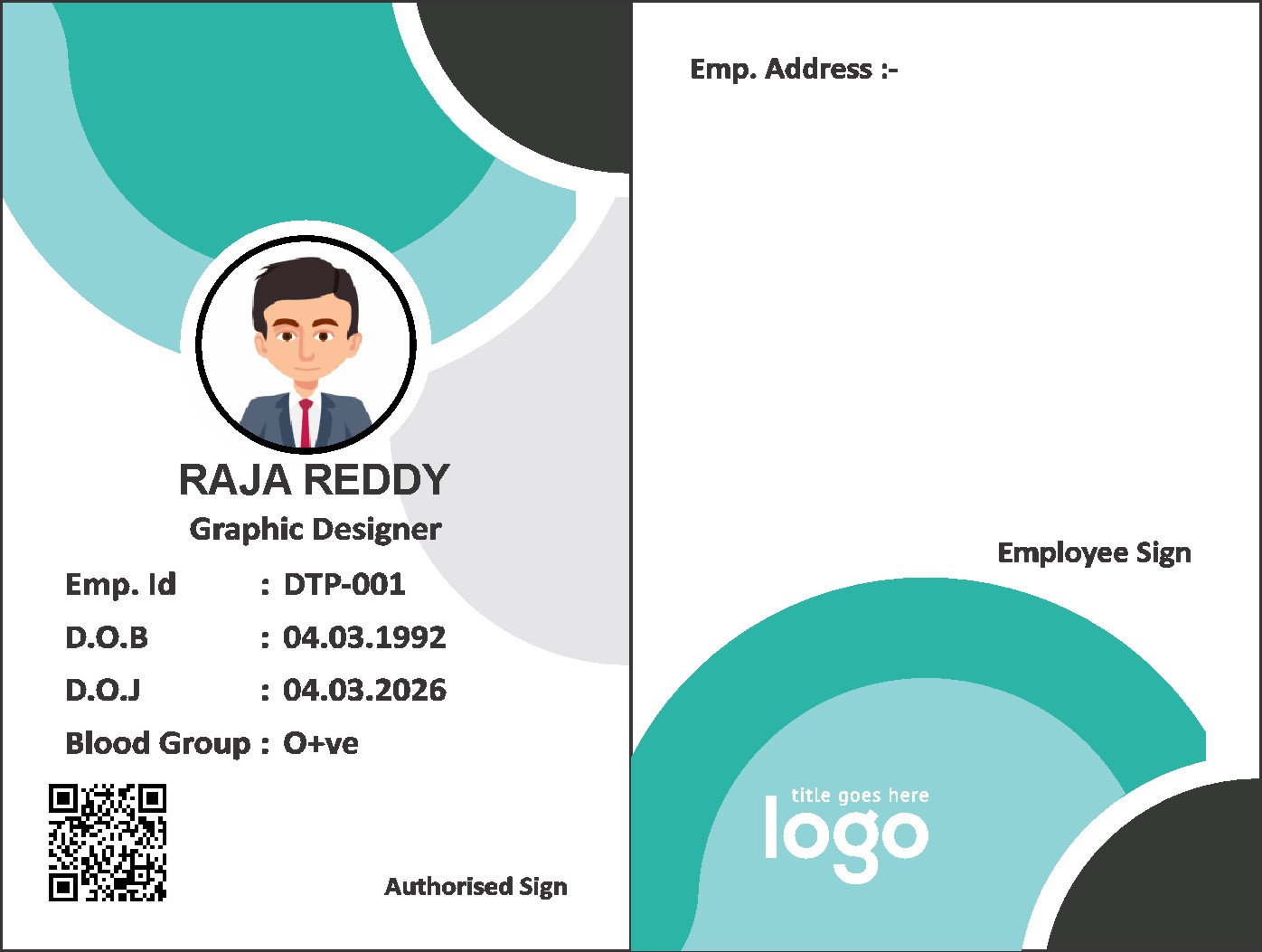 Company ID Badge Design 079