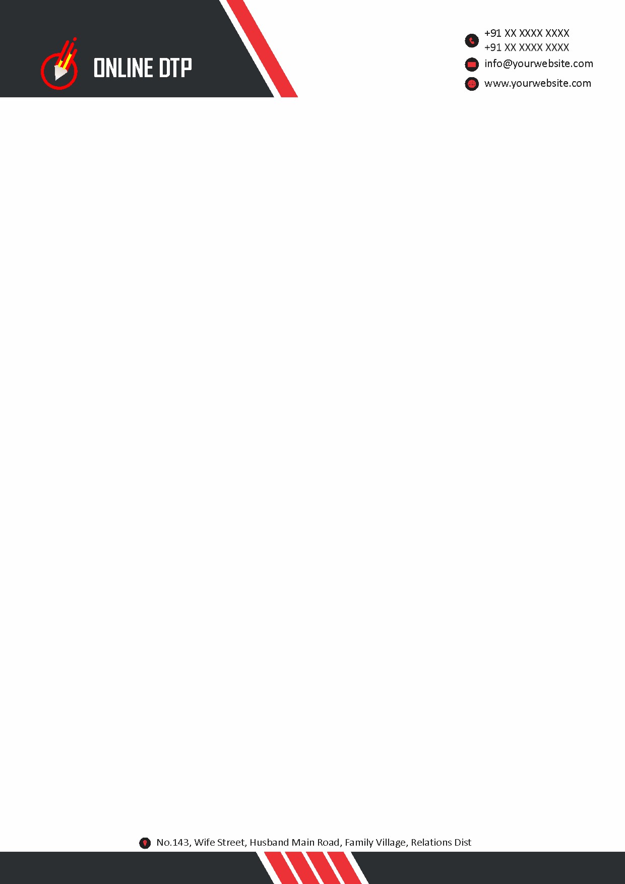 Creative Professional Letterhead Design 003