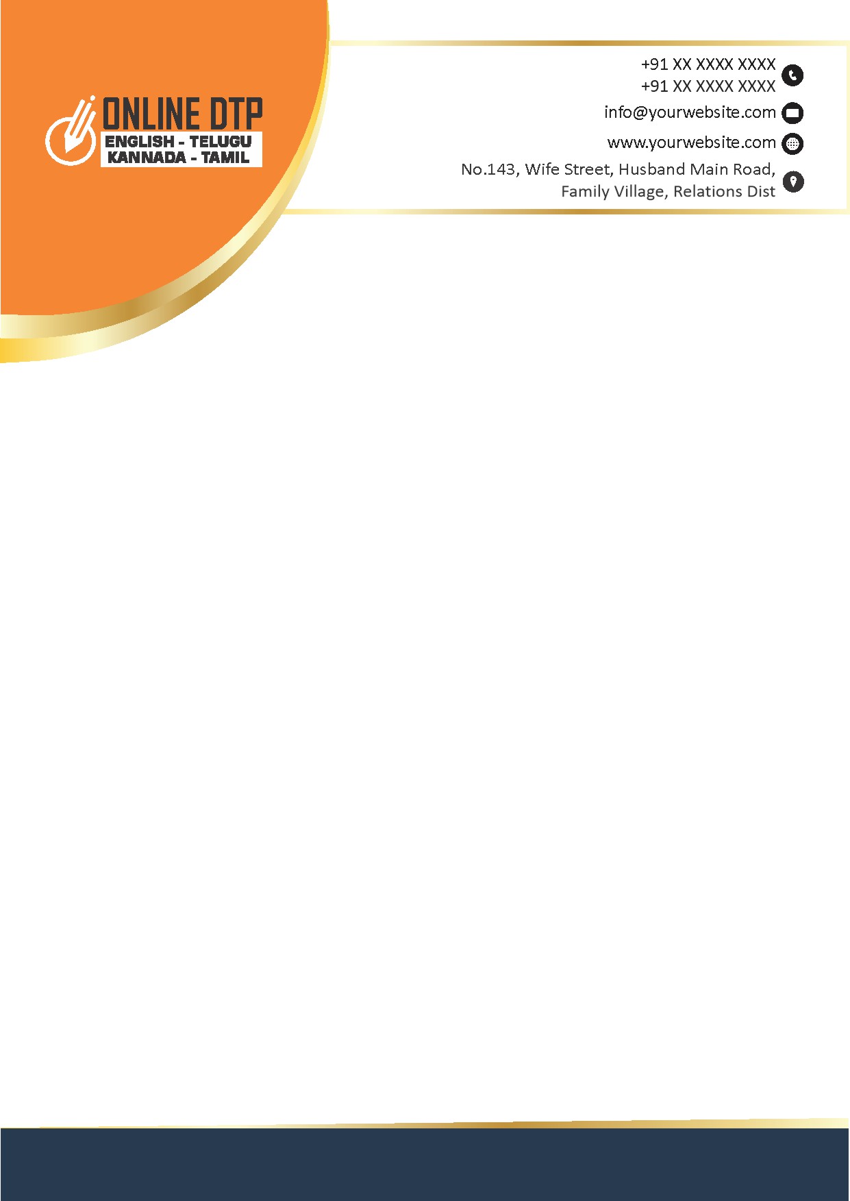 Creative Professional Letterhead Design 008