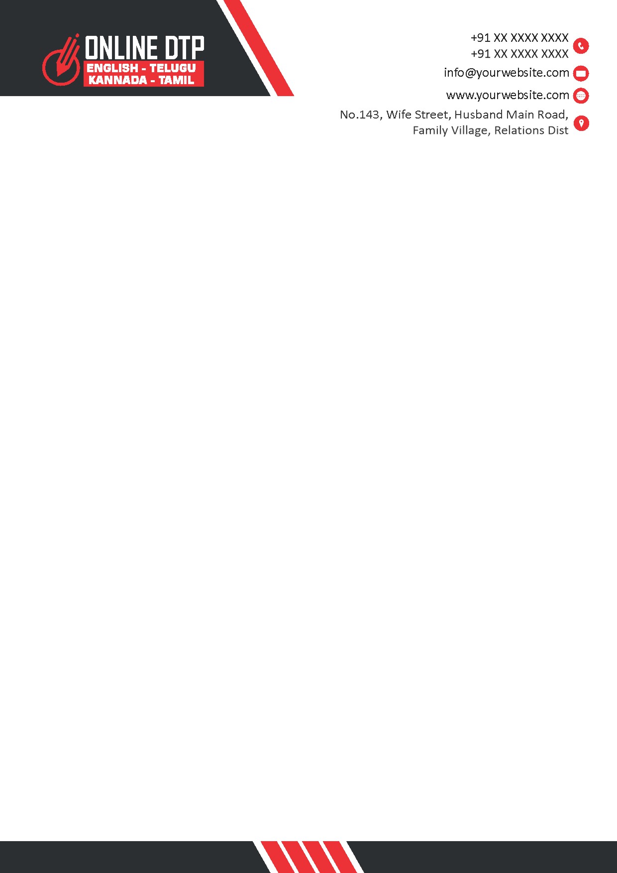 Elegant Minimal Letterhead Design 009