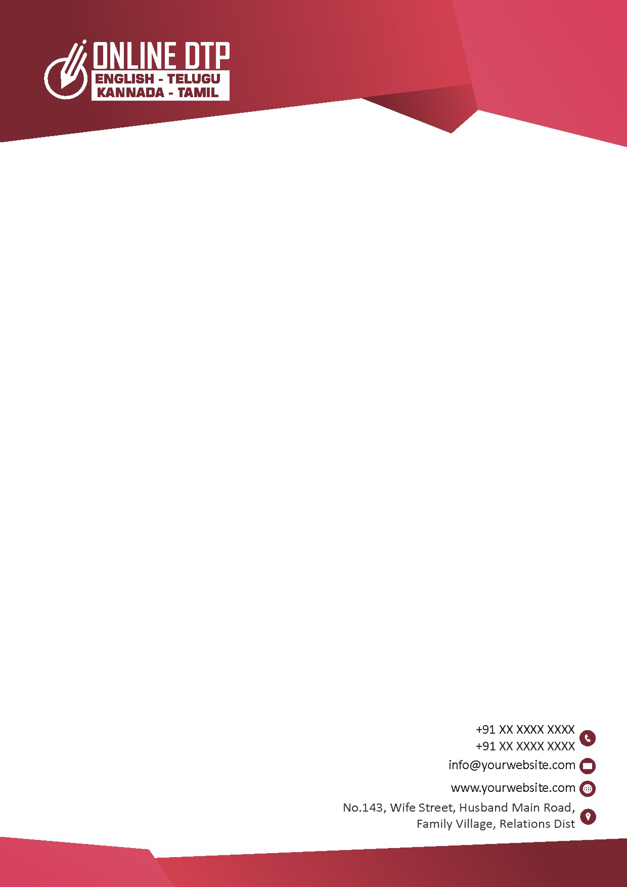 Creative Professional Letterhead Design 013