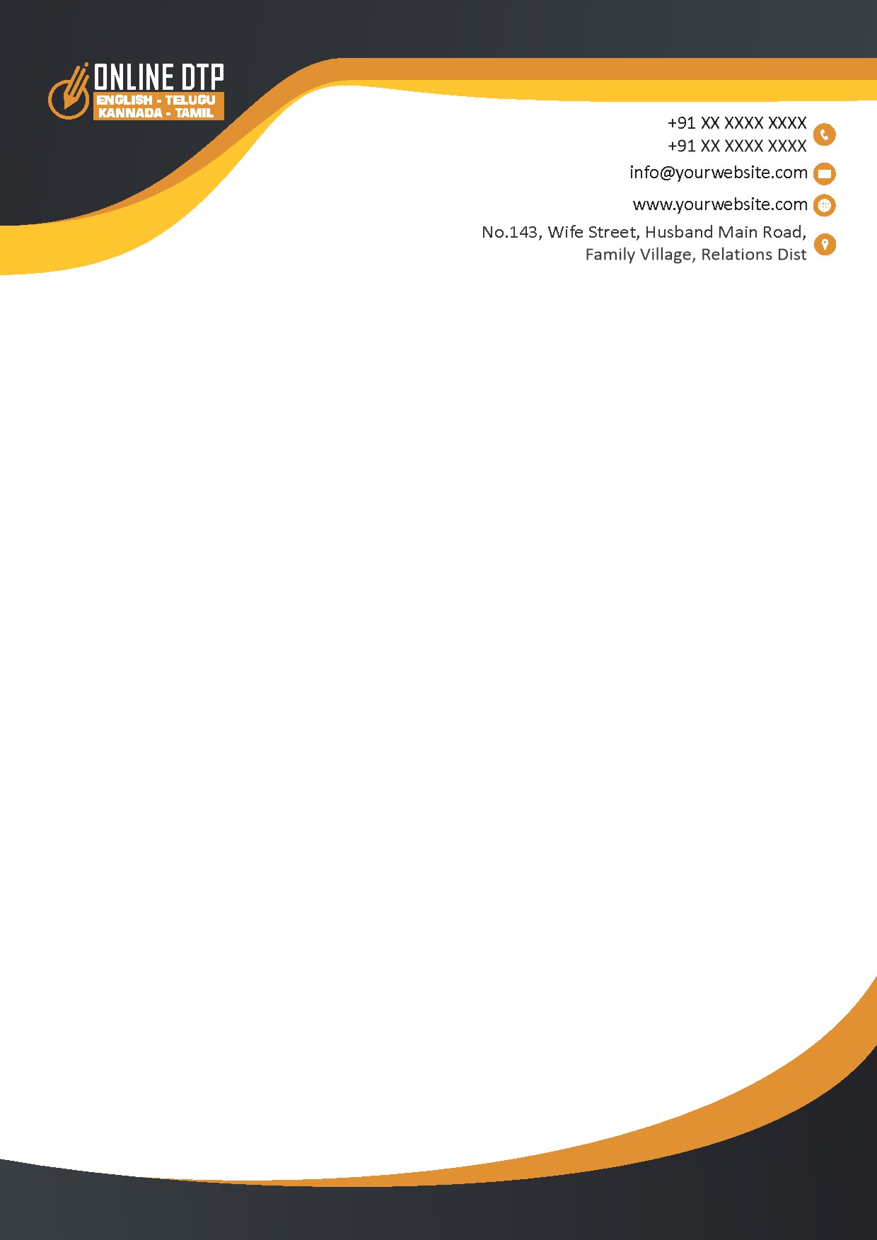 Classic Office Letterhead Design 015